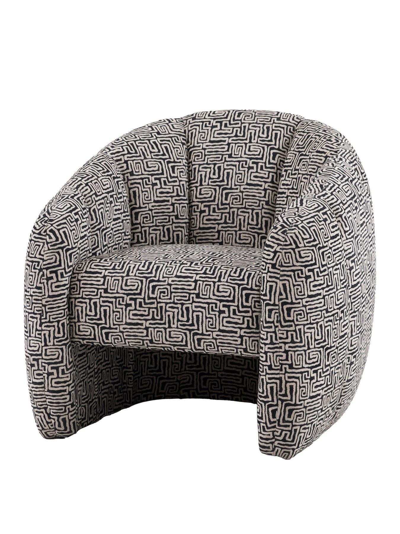 Gallery Direct Monochrome Atella Tub Chair