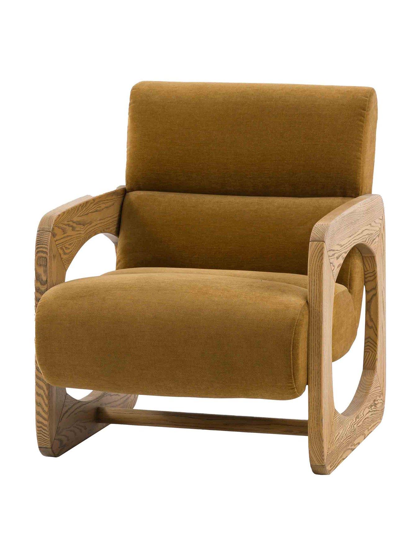  image of gallery-direct-marco-golden-armchair