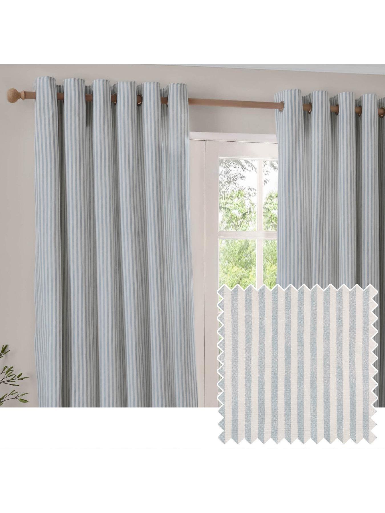 Image 7 of 7 of Yard Hebden Eyelet Curtains Mineral Blue