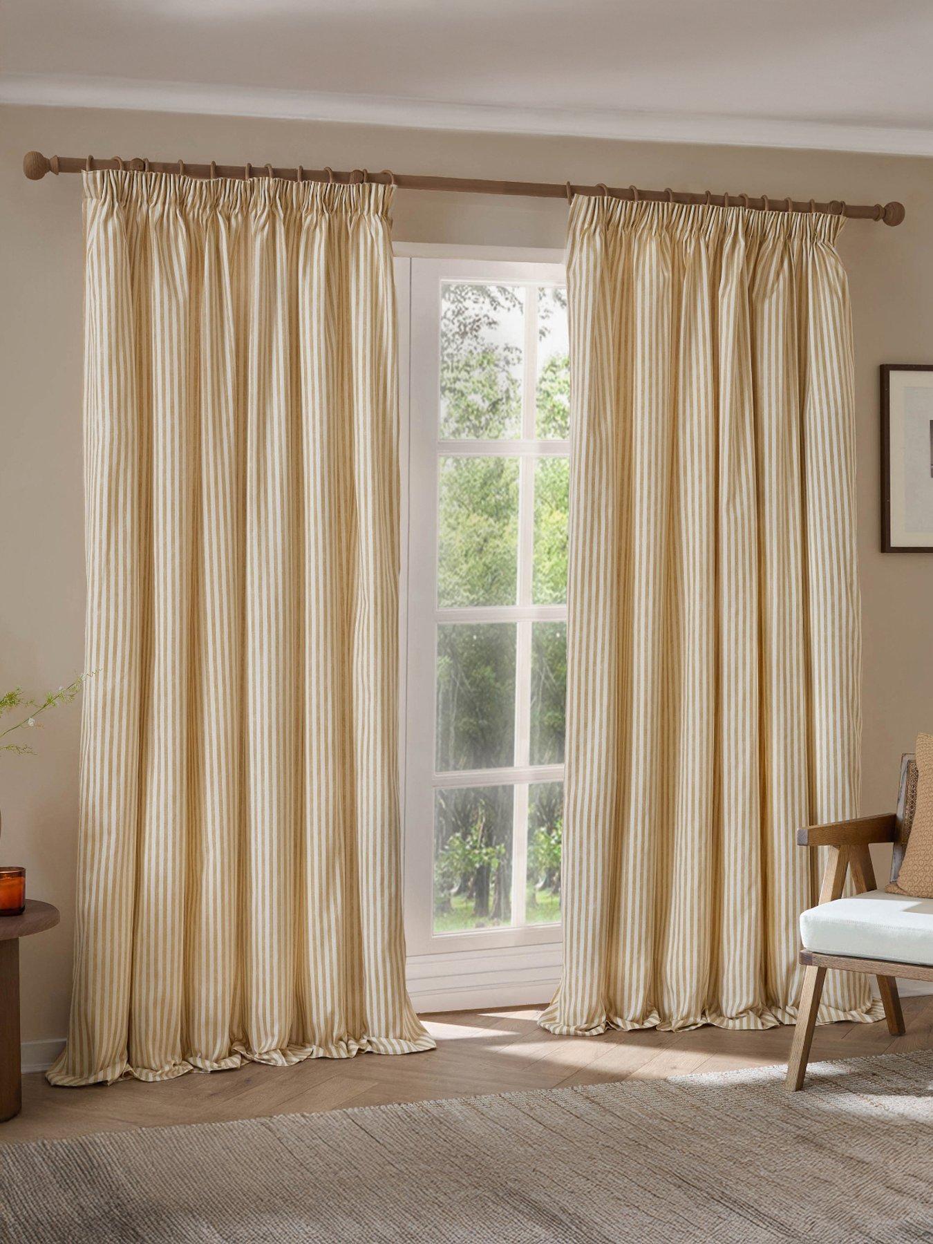 Yard Hebden Stripe Pencil Pleat Curtains