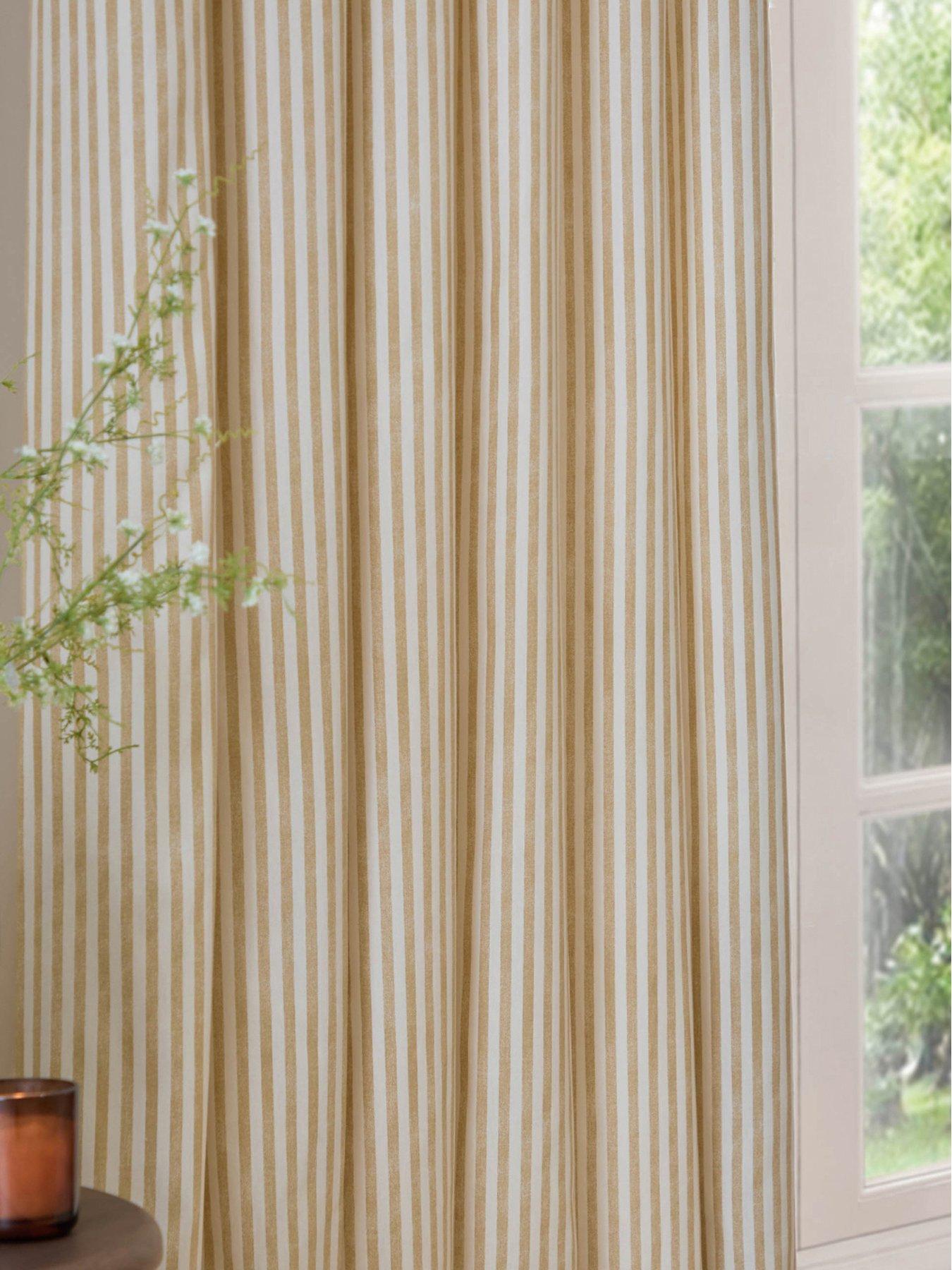 Image 3 of 6 of Yard Hebden Pencil Pleat Curtains Honey Yellow