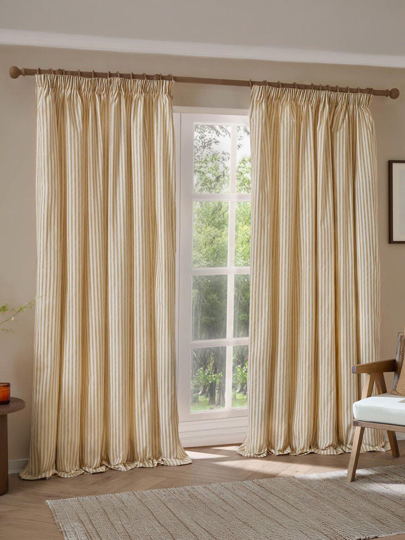 Image 6 of 6 of Yard Hebden Pencil Pleat Curtains Honey Yellow