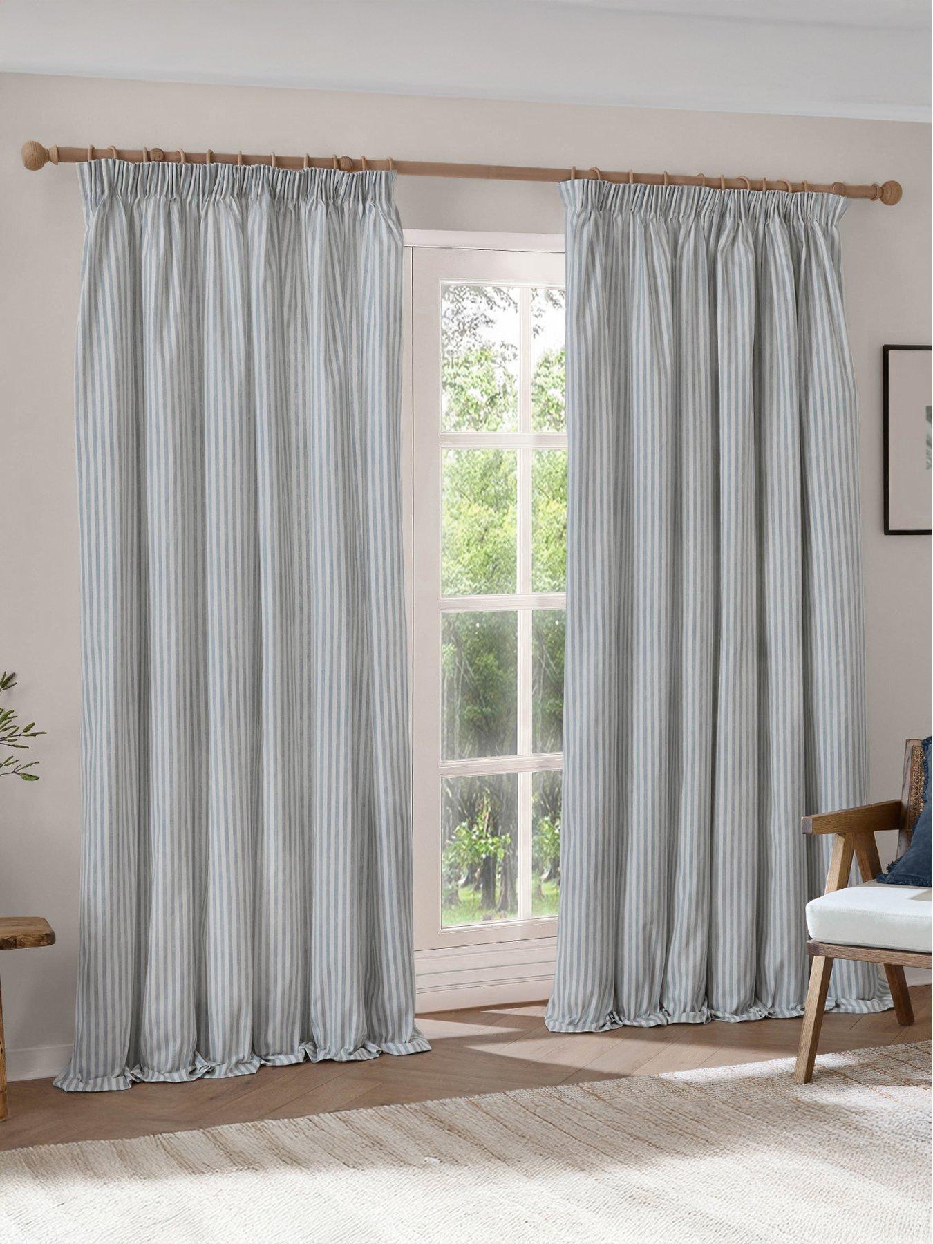 Yard Hebden Stripe Pencil Pleat Curtains