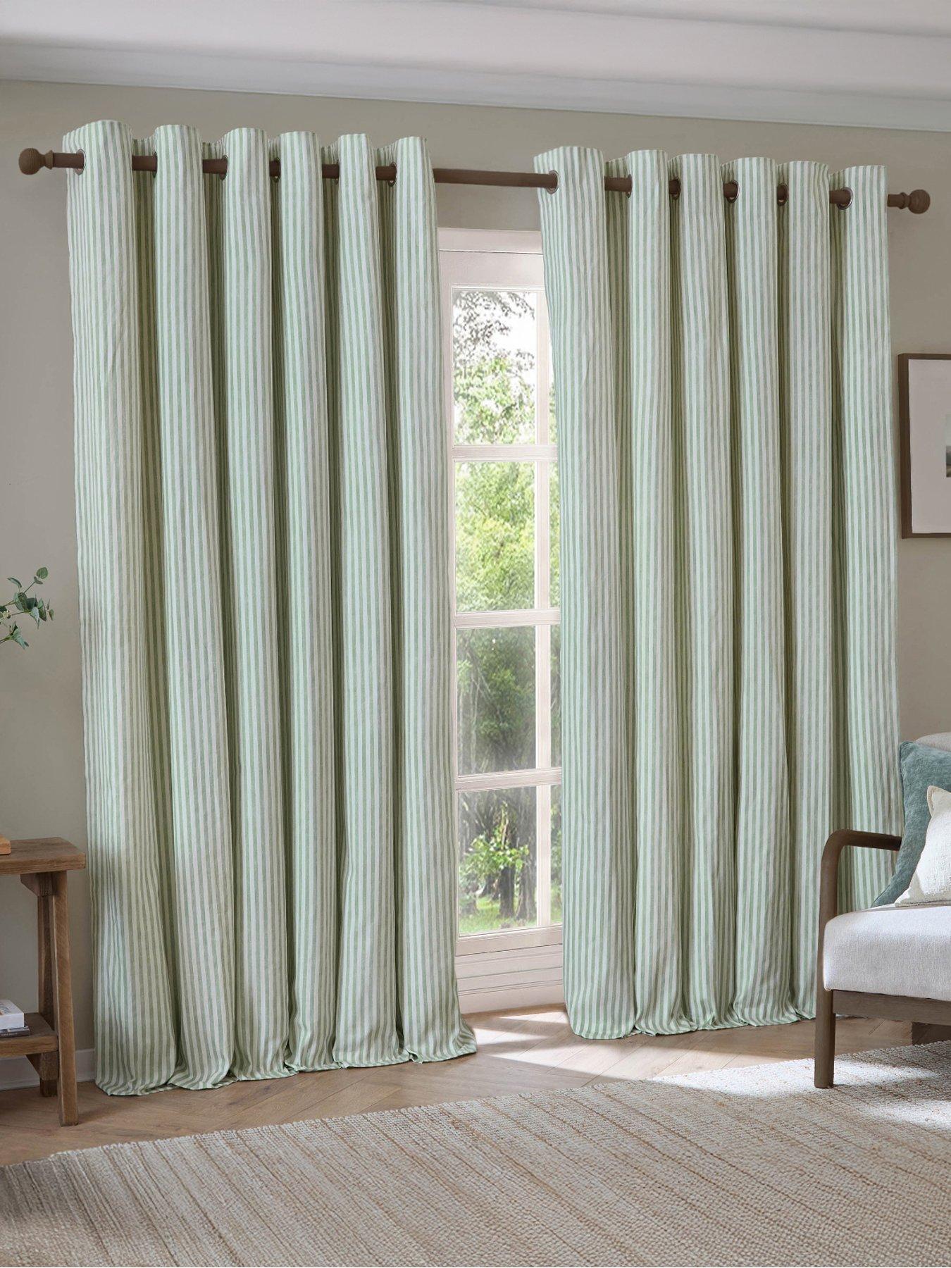 Yard Hebden Stripe Eyelet Curtains