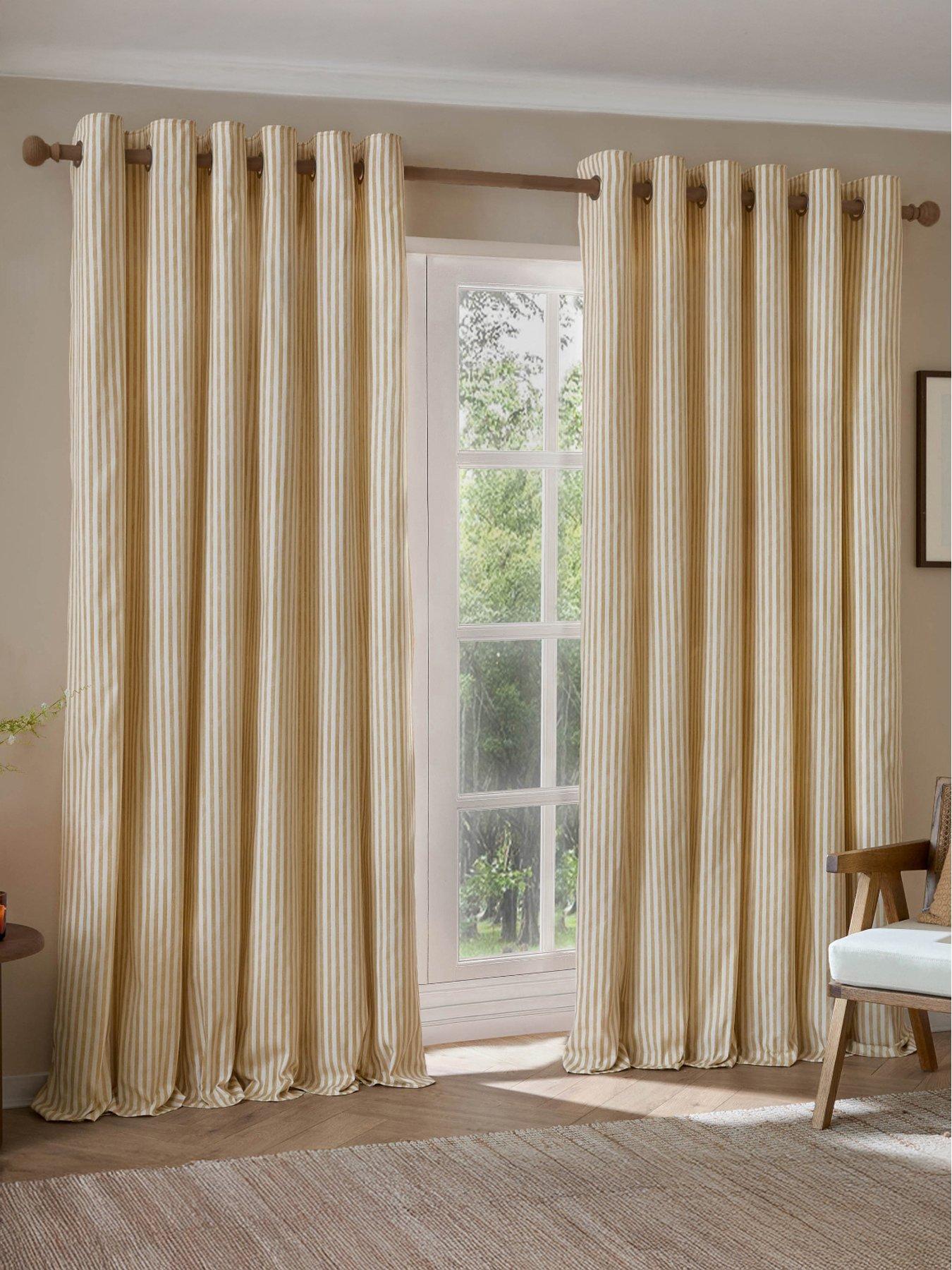 Yard Hebden Eyelet Curtains Honey Yellow
