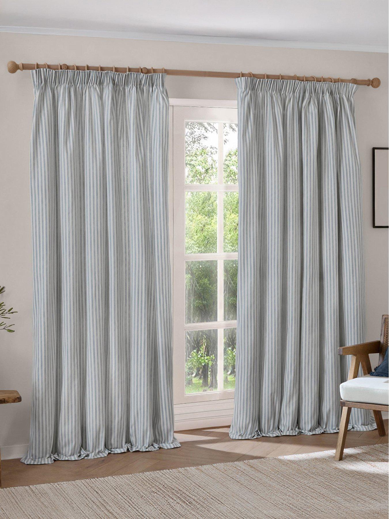 Yard Hebden Blackout Pencil Pleat Mineral Blue