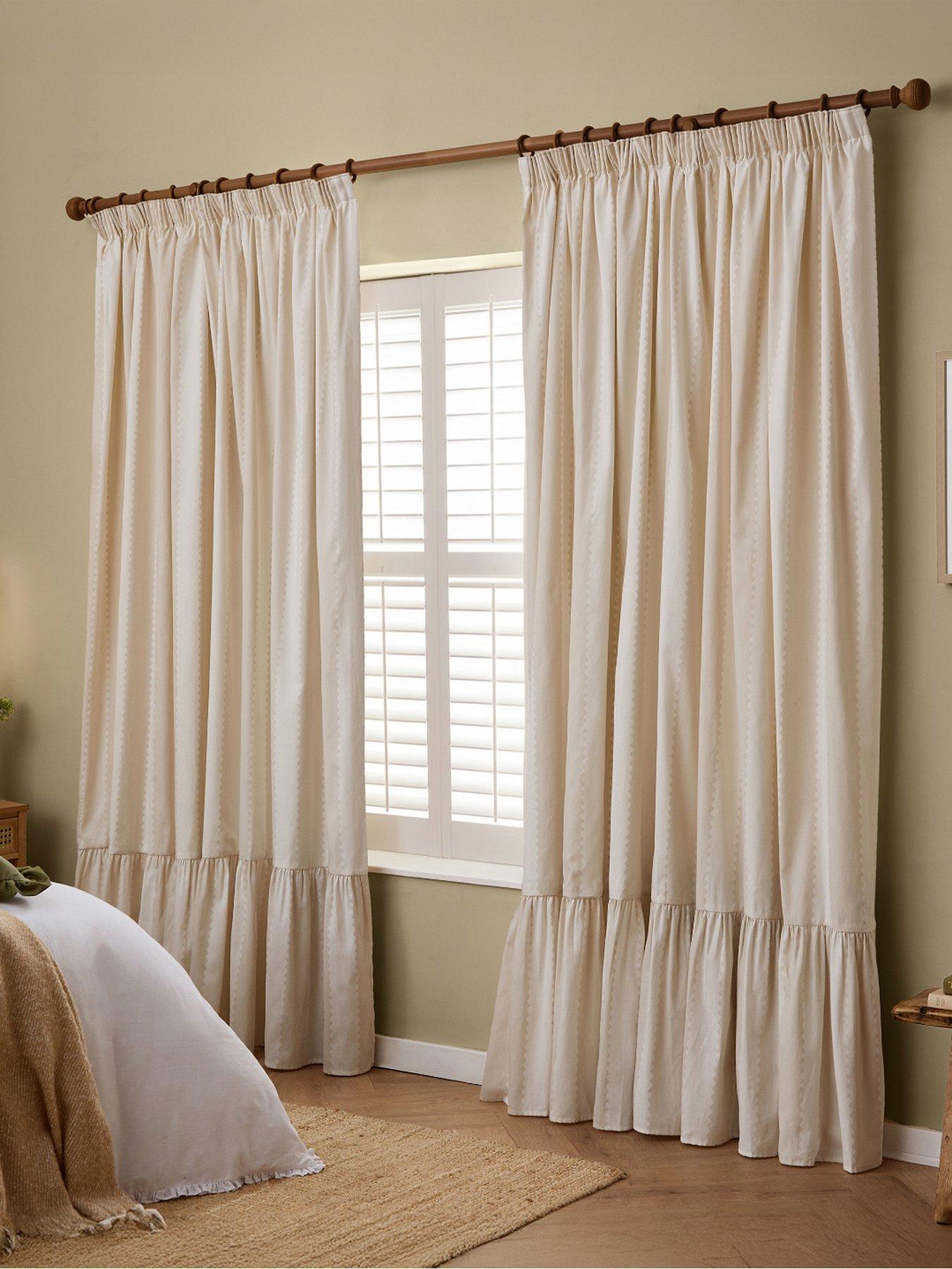 Wylder Birdie Stripe Pencil Pleat Curtains