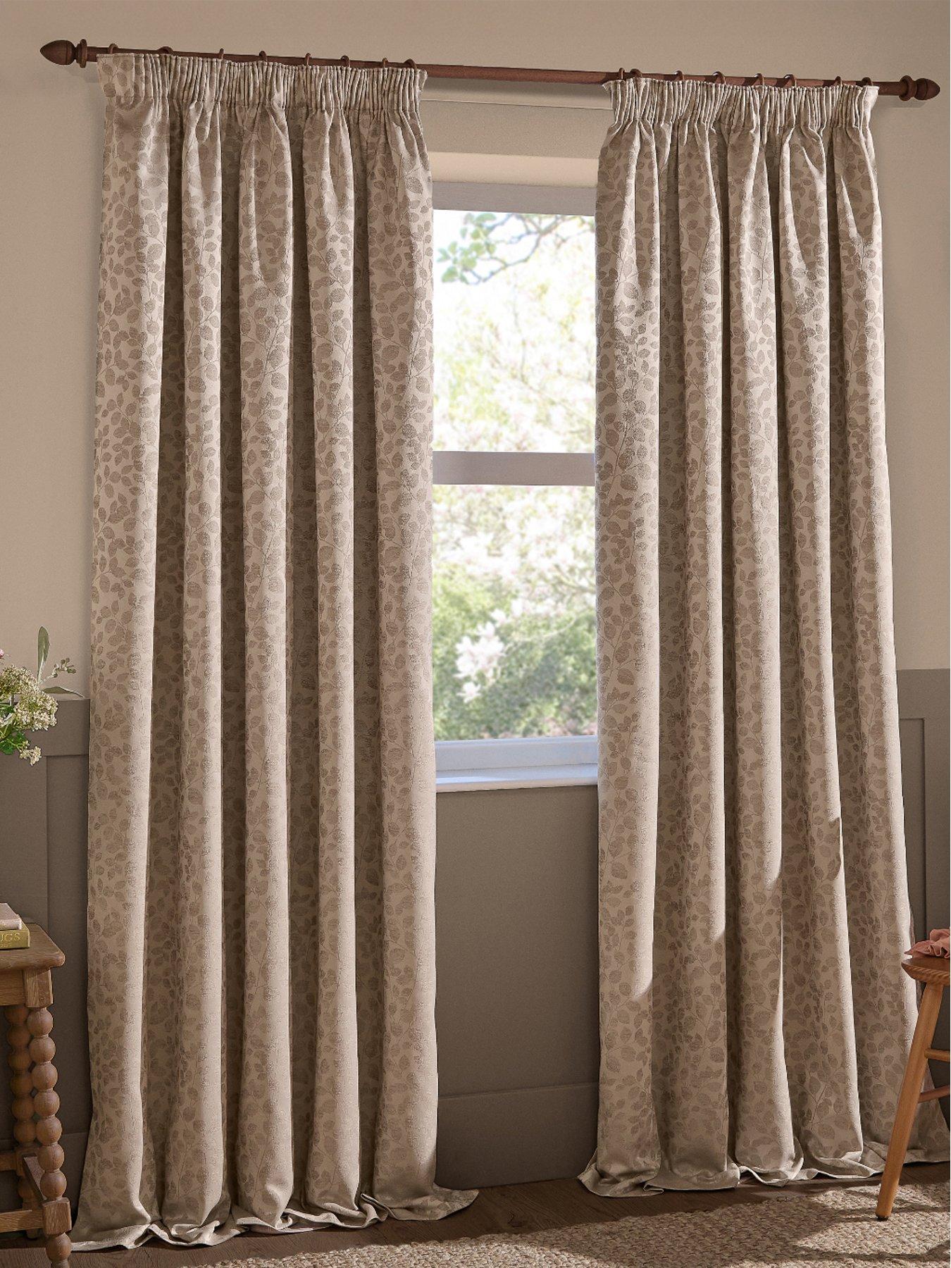 Wylder Grace Leaf Pencil Pleat Curtains