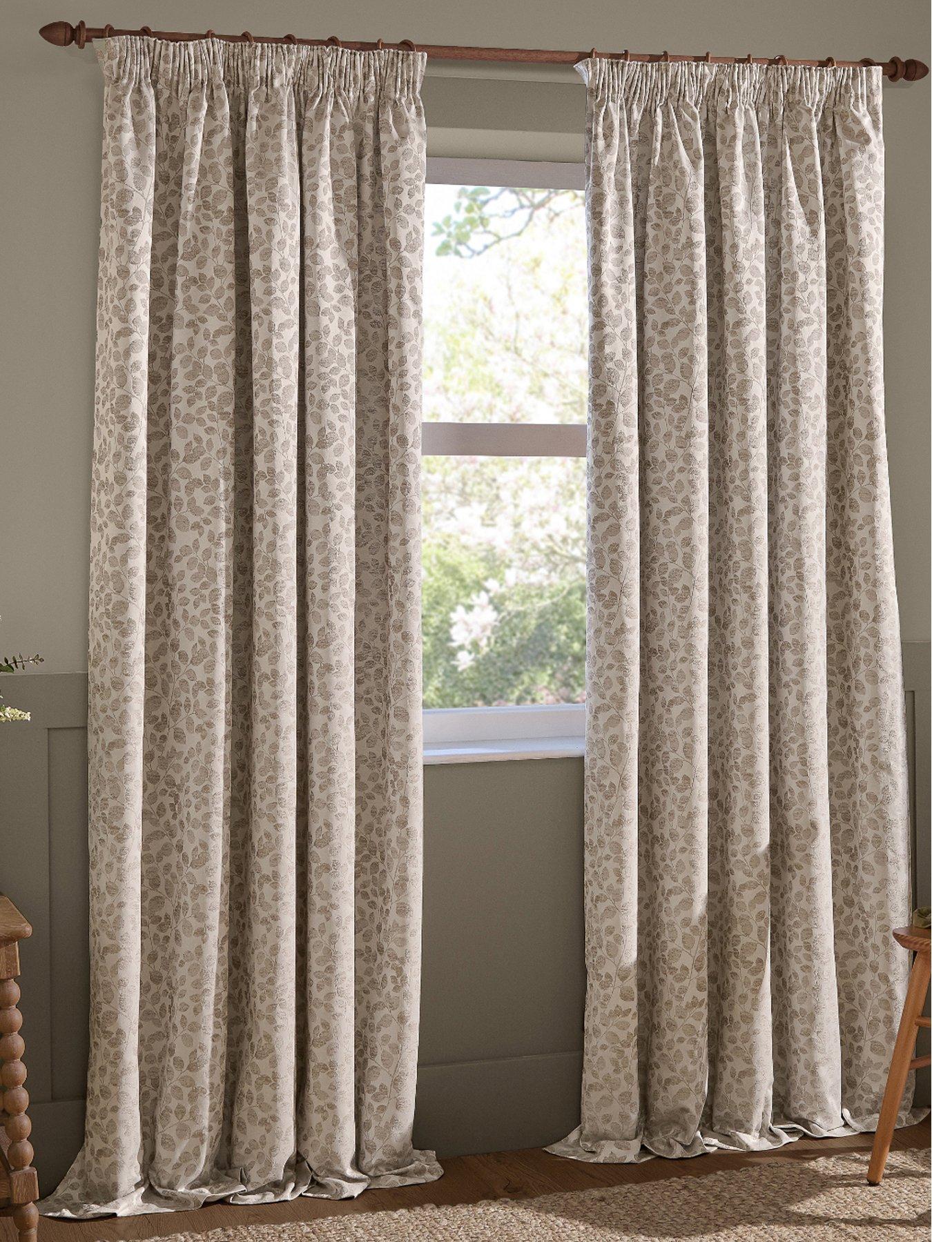 Wylder Grace Leaf Pencil Pleat Curtains