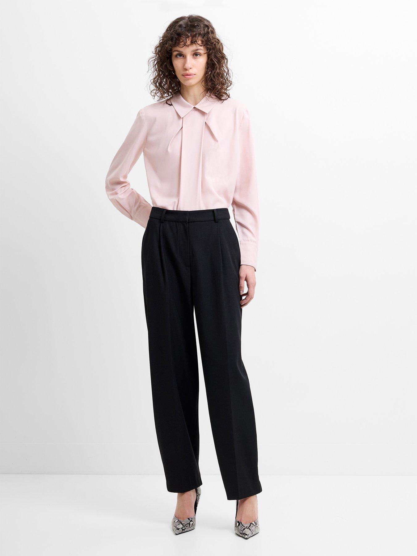 stillFront image of french-connection-barrel-leg-formal-trousers