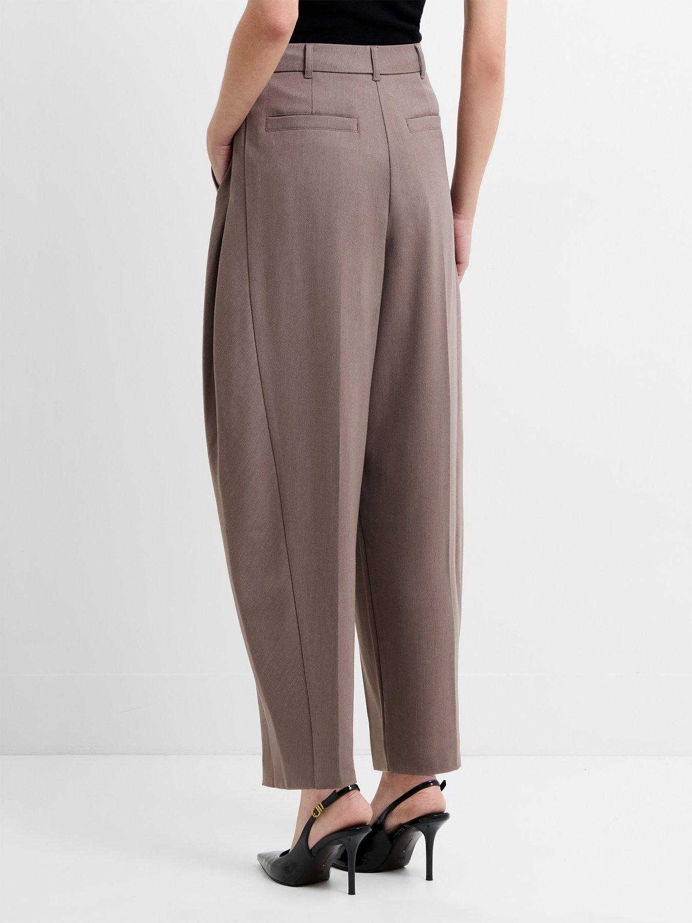  image of french-connection-tapered-trousers-with-pleats
