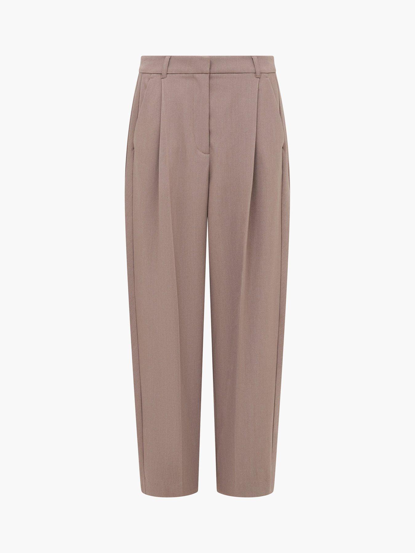  image of french-connection-tapered-trousers-with-pleats