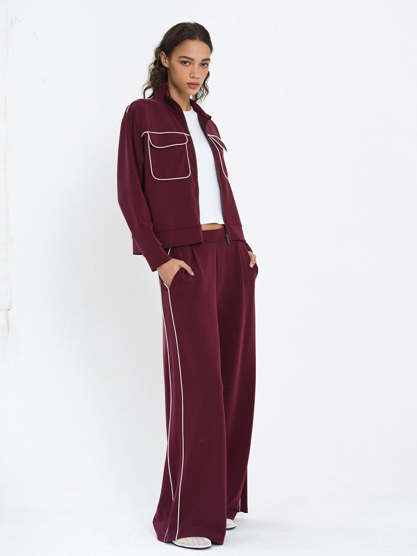  image of french-connection-zip-through-long-sleeve-jersey-jacket