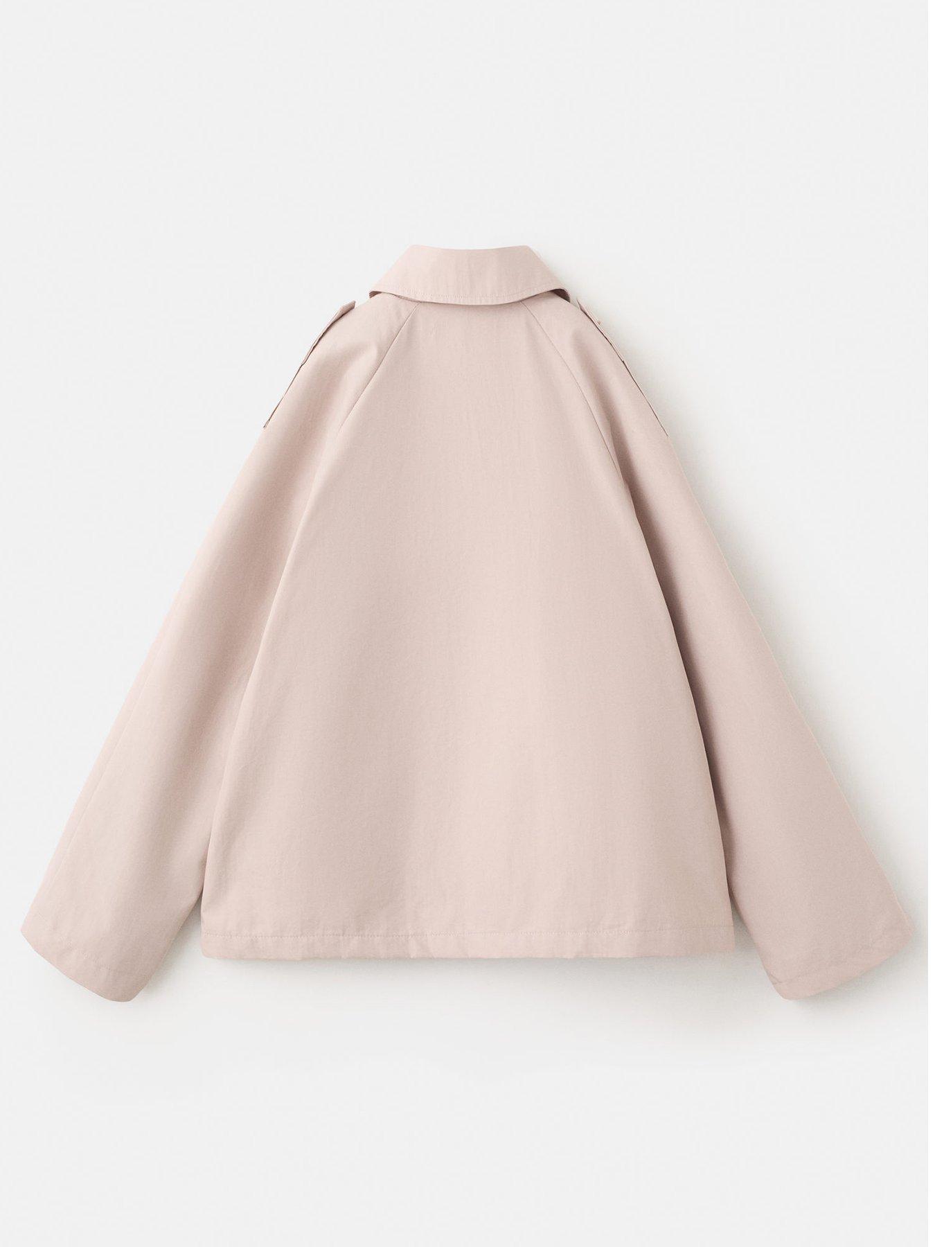 Image 2 of 4 of Mango Girls Short Trench Coat - Beige