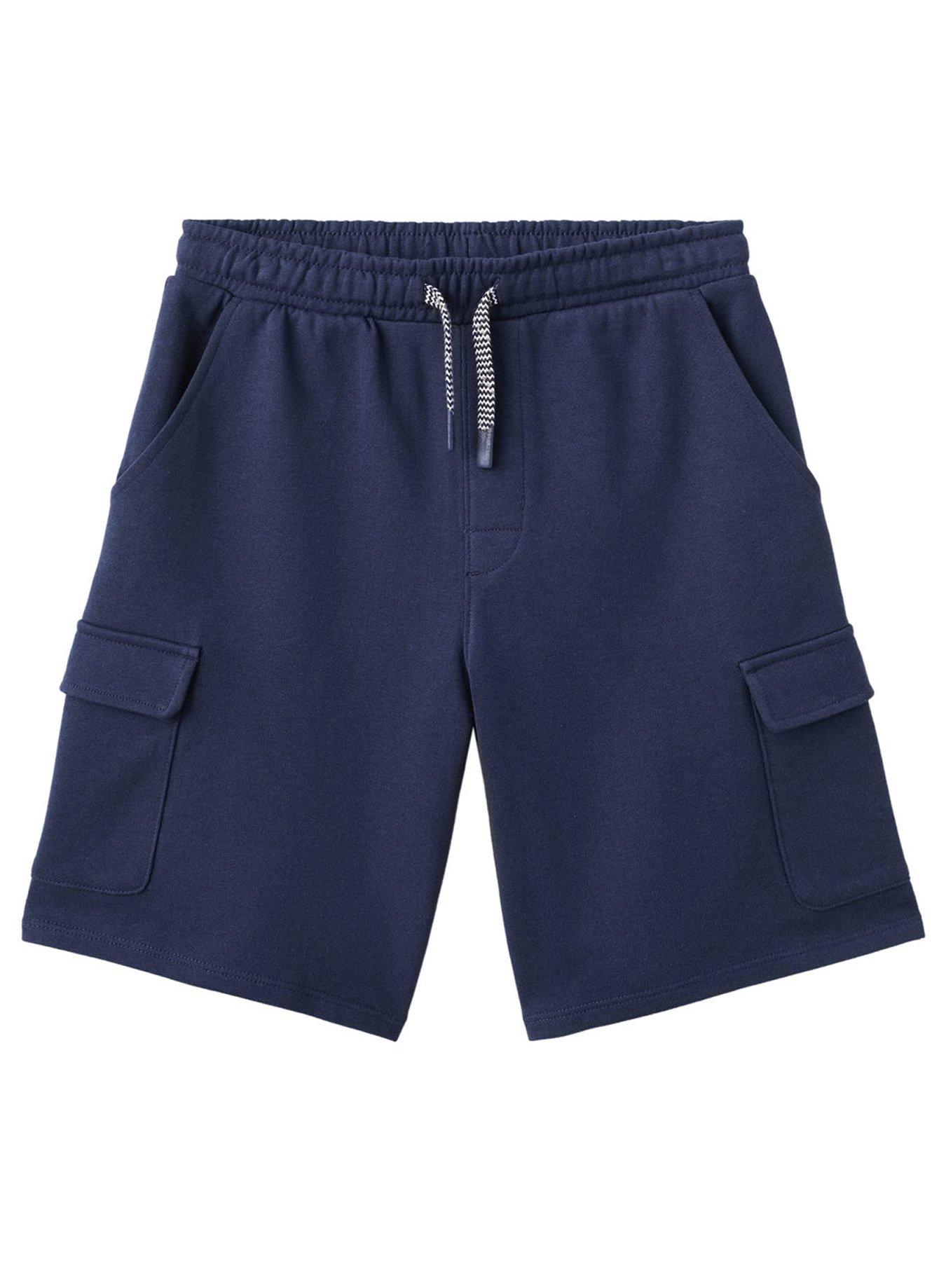 Mango Boys Jersey Cargo Shorts - Navy