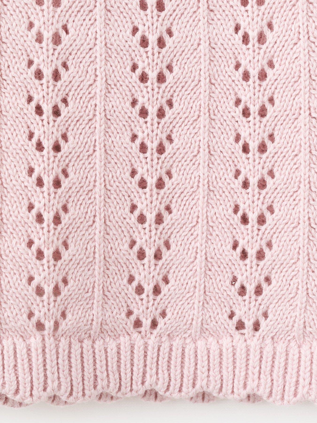  image of mango-girls-knitted-vest-pink