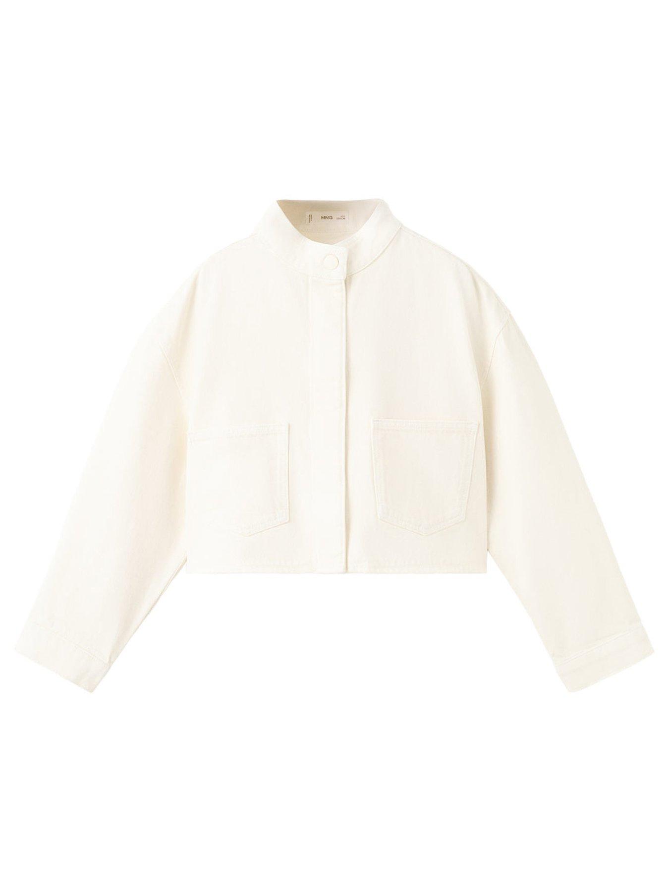 Mango Girls Denim Jacket - Cream