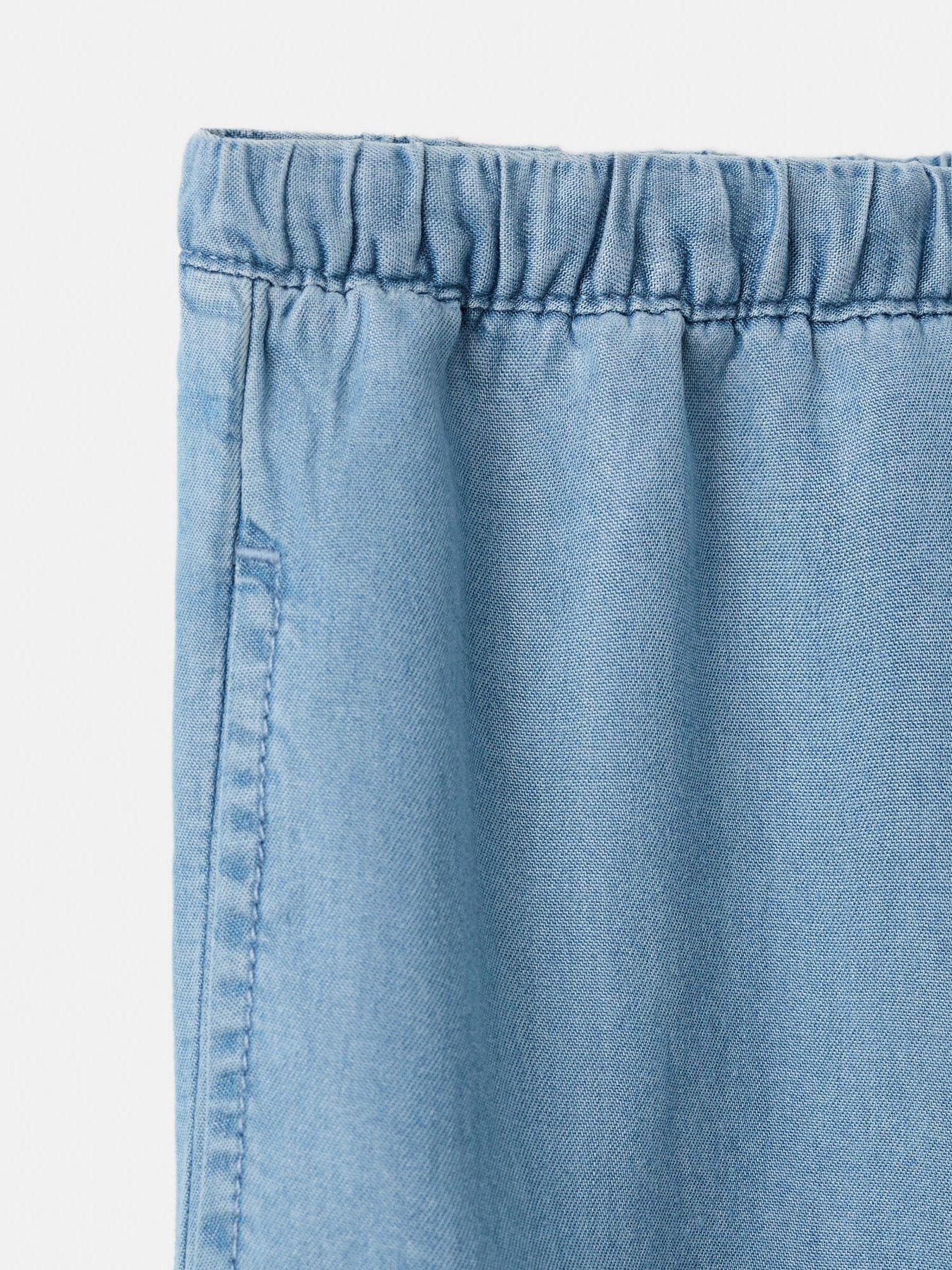 Image 3 of 4 of Mango Girls Chambray Co-Ord Trousers - Blue