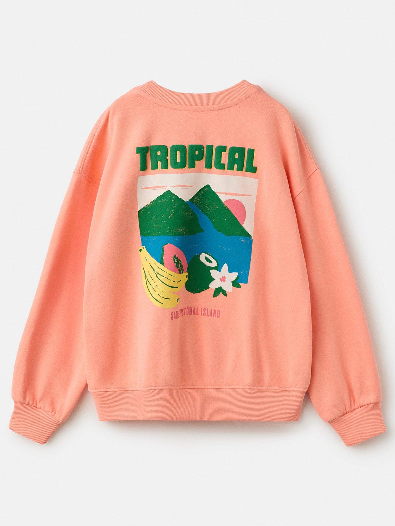 Mango Boys Tropical Sweatshirt - Orange
