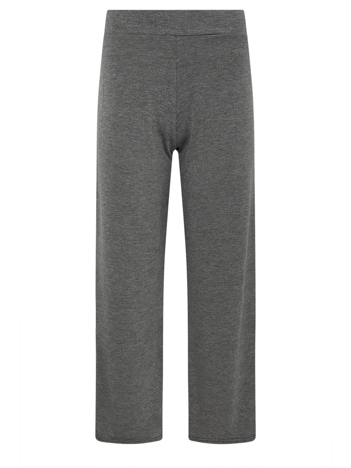 Image 5 of 5 of PixieGirl Petite Wide Leg Trousers - Grey