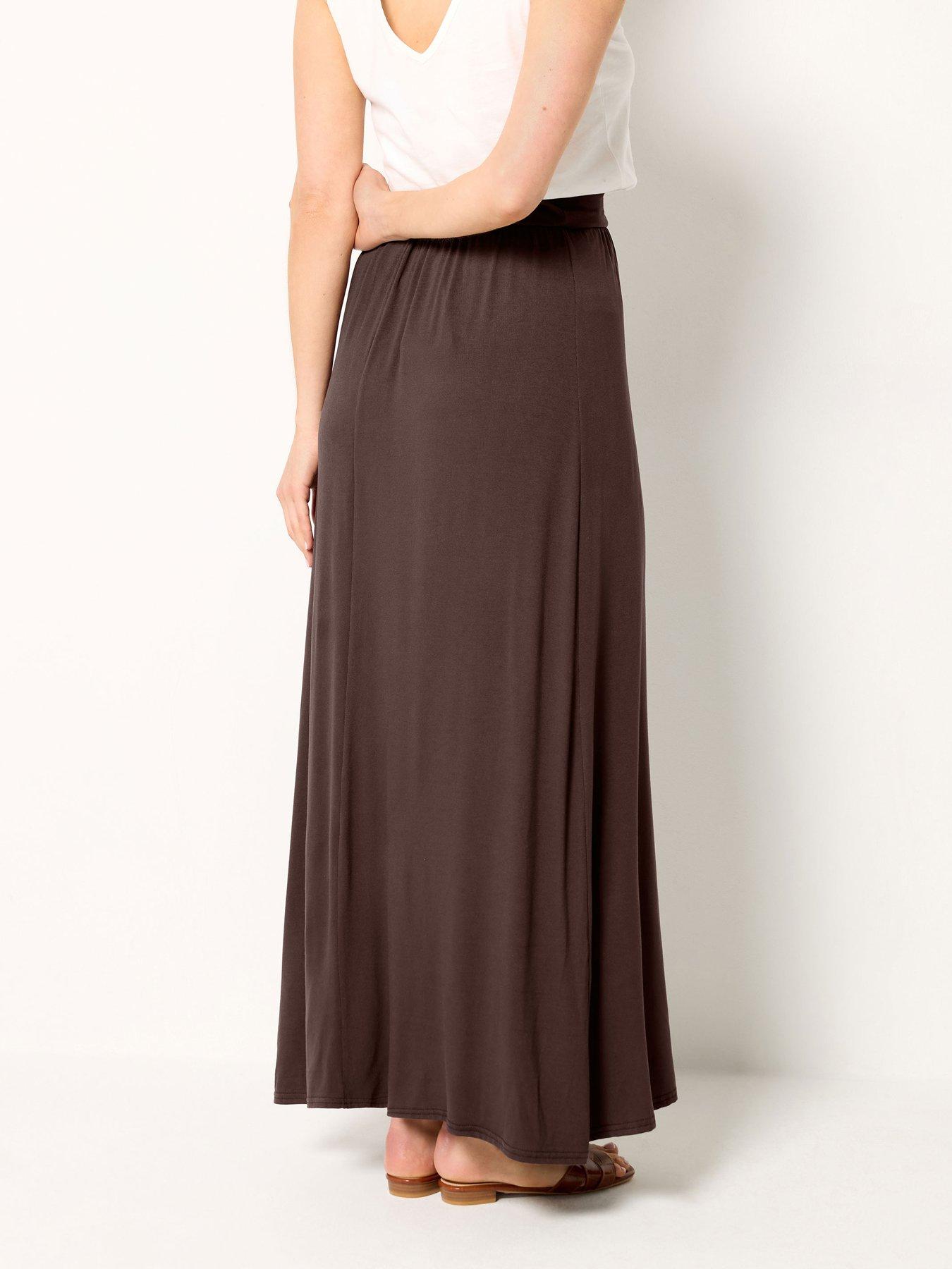 Image 2 of 5 of Long Tall Sally Maxi Skirt - Brown