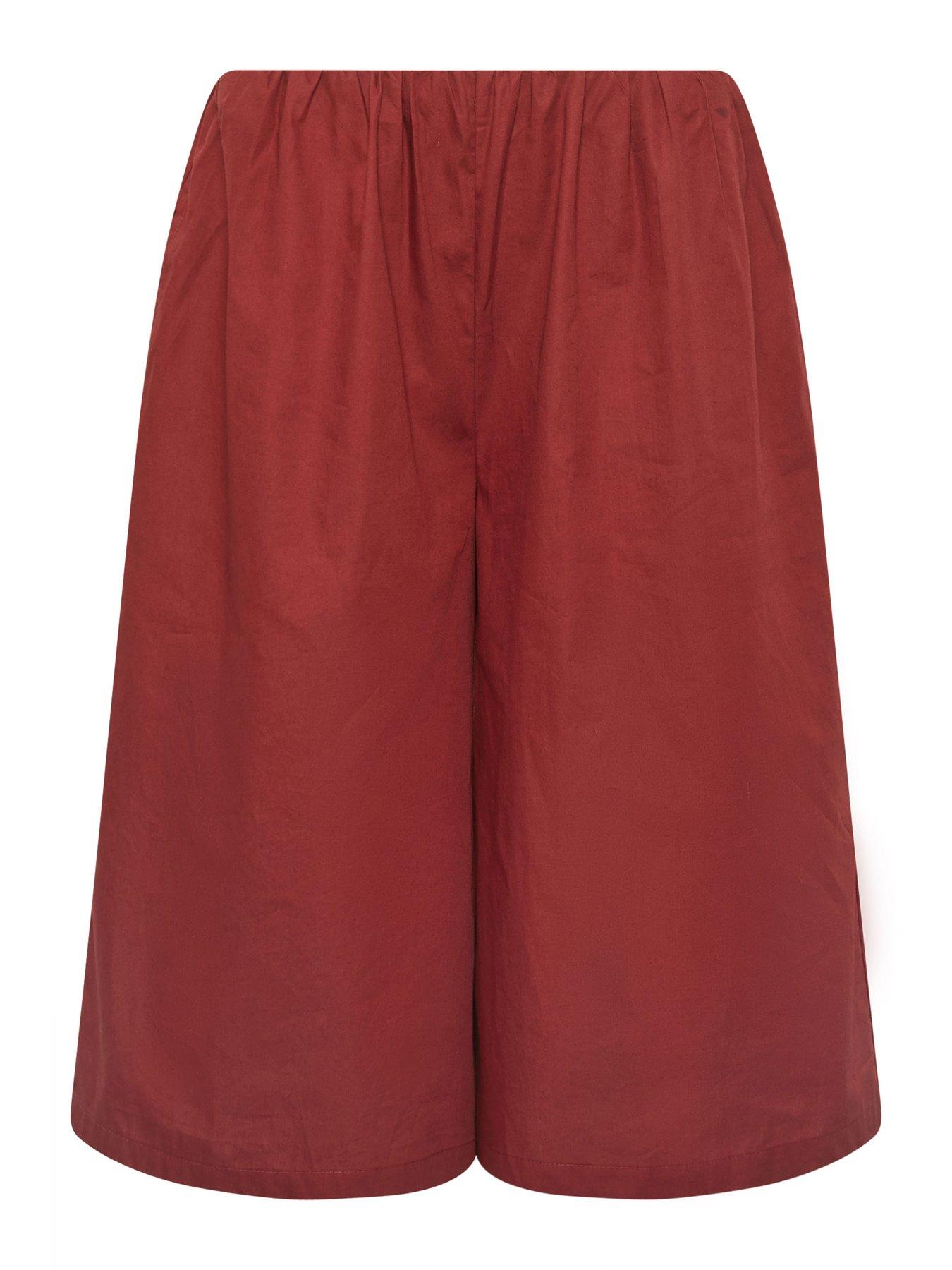 Image 6 of 6 of PixieGirl Petite Poplin Culotte - Red