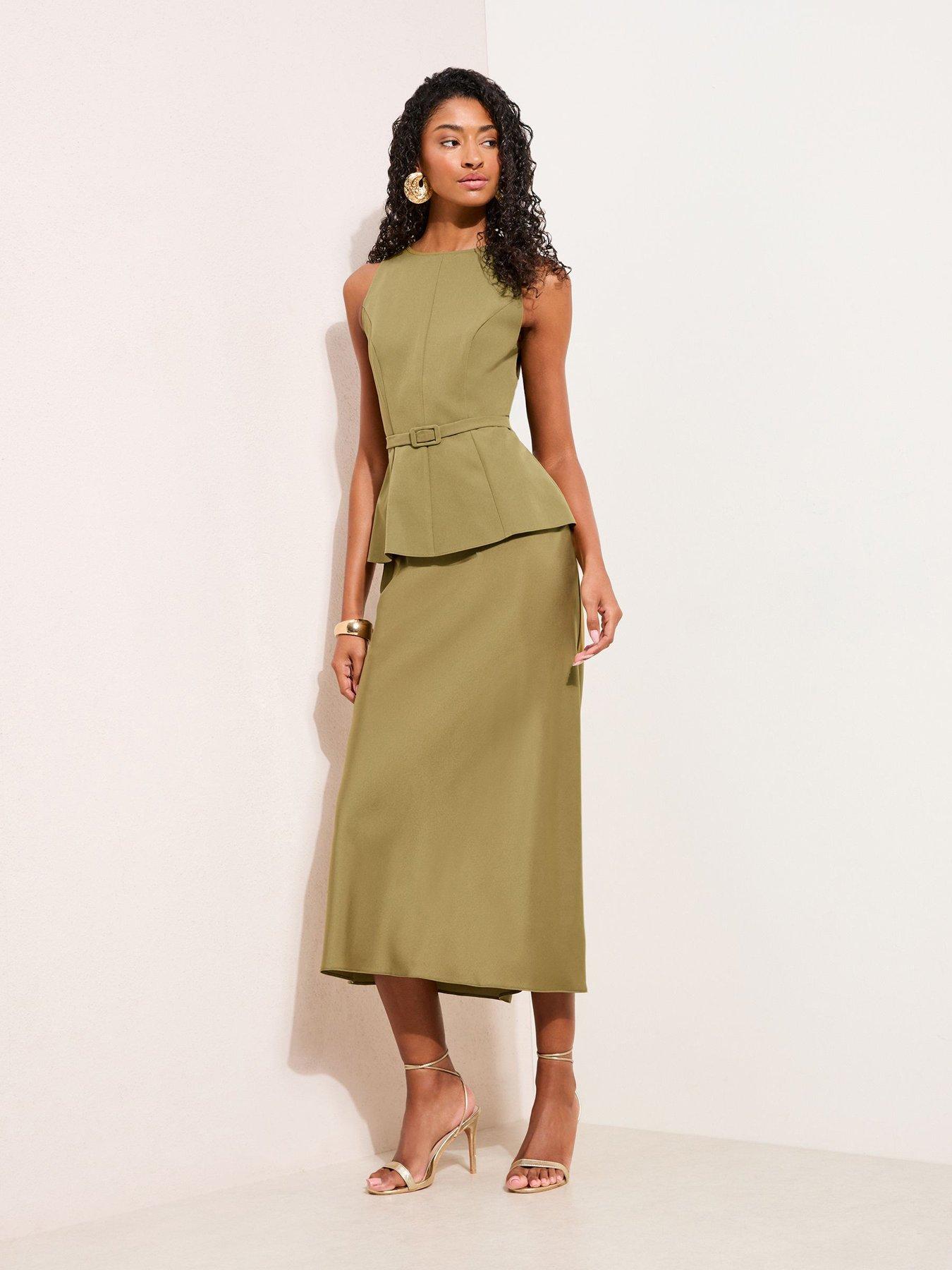 Friends Like These 2 In 1 Satin Midi Dress