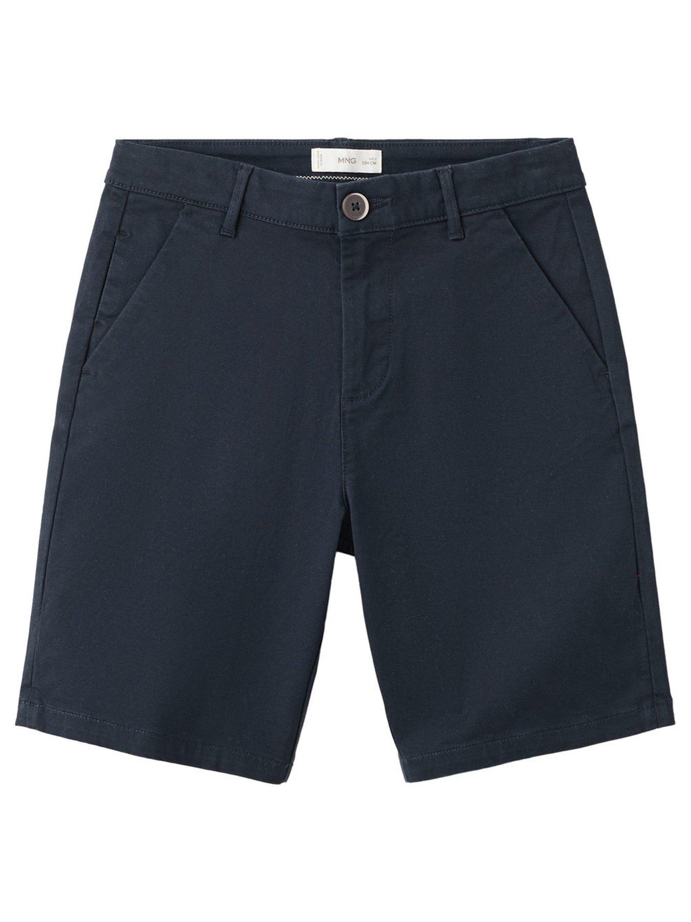 Mango Boys Chino Shorts - Navy