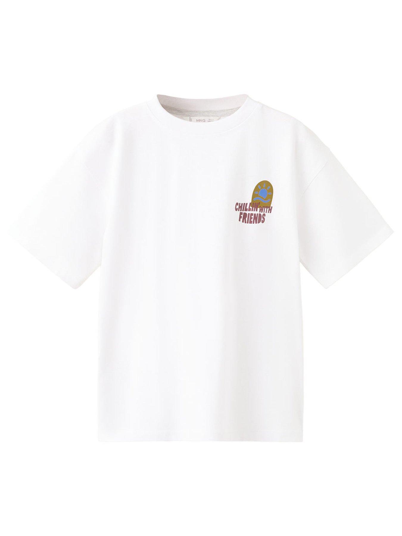  image of mango-boys-chillin-short-sleeve-t-shirt-white