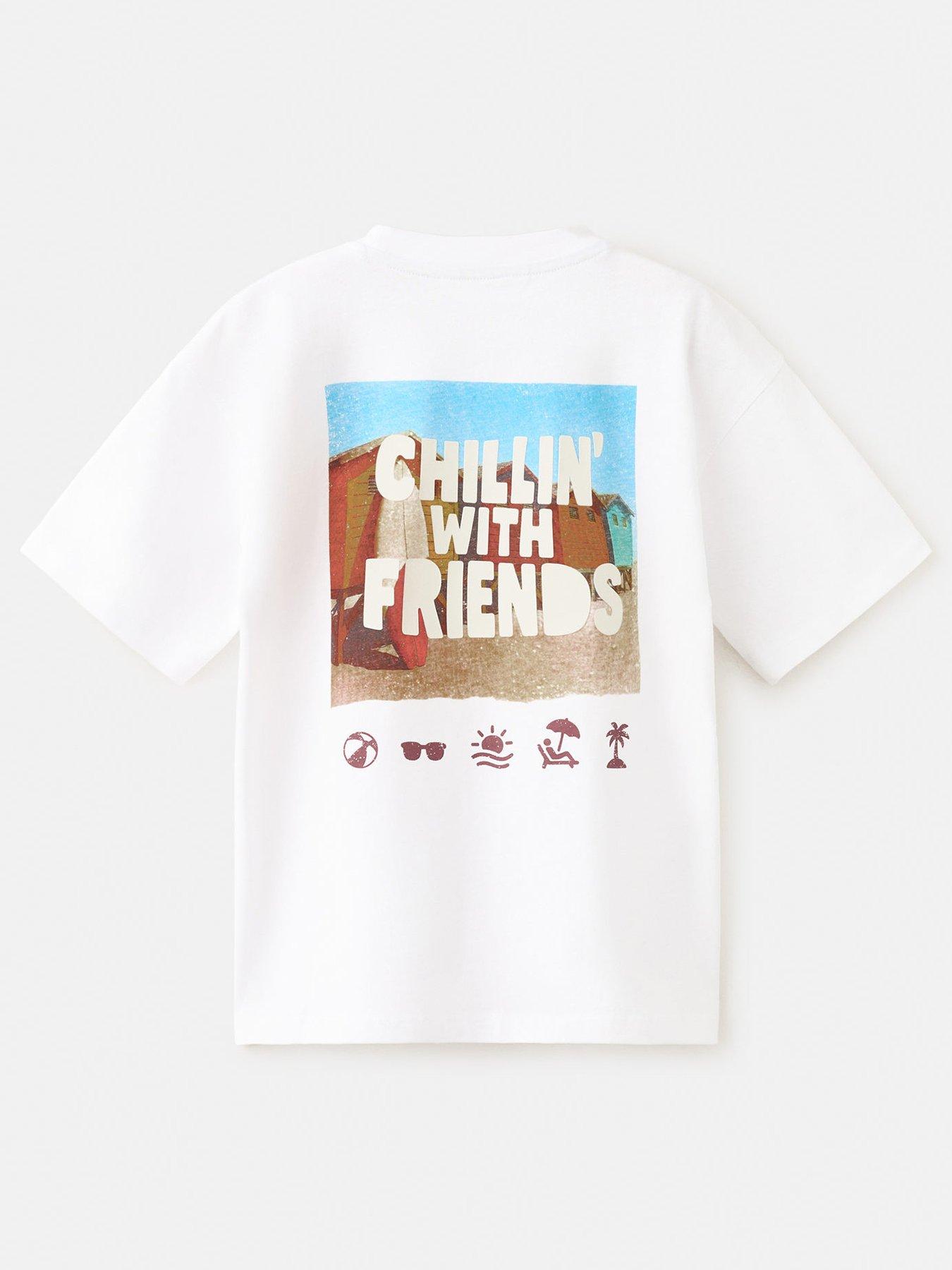  image of mango-boys-chillin-short-sleeve-t-shirt-white