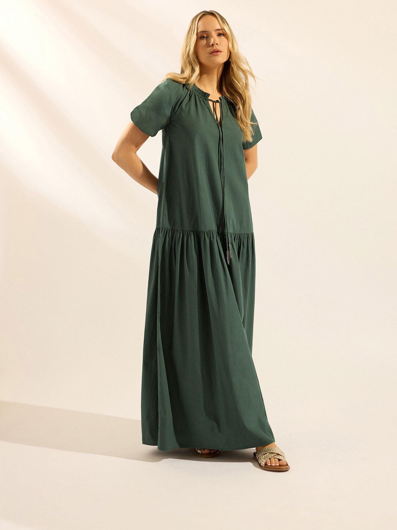 Long Tall Sally Tall Cotton Gypsy Maxi Dress