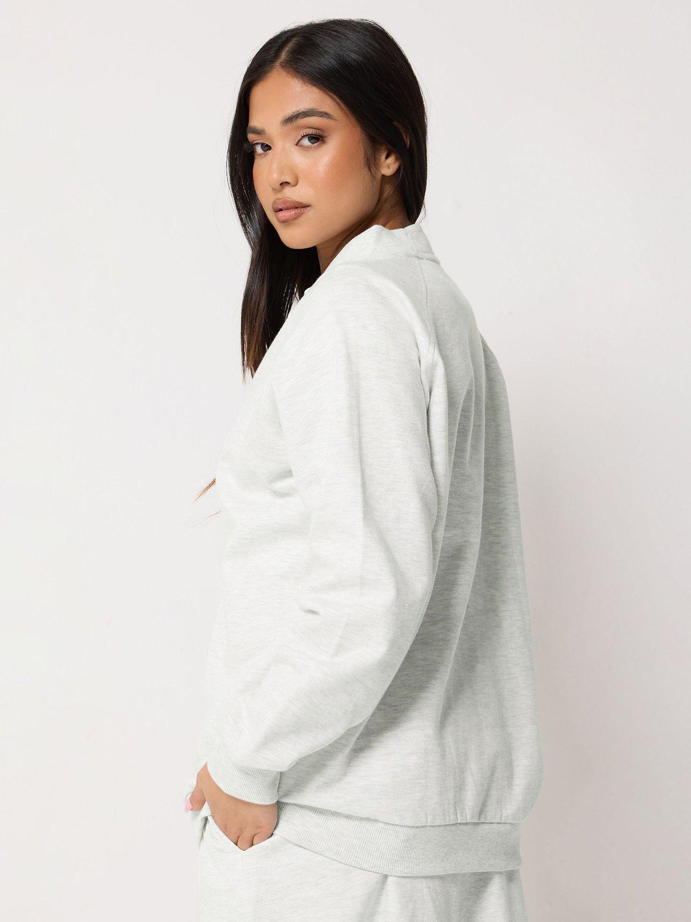 Image 2 of 5 of PixieGirl Petite Sweat Cardigan - Grey