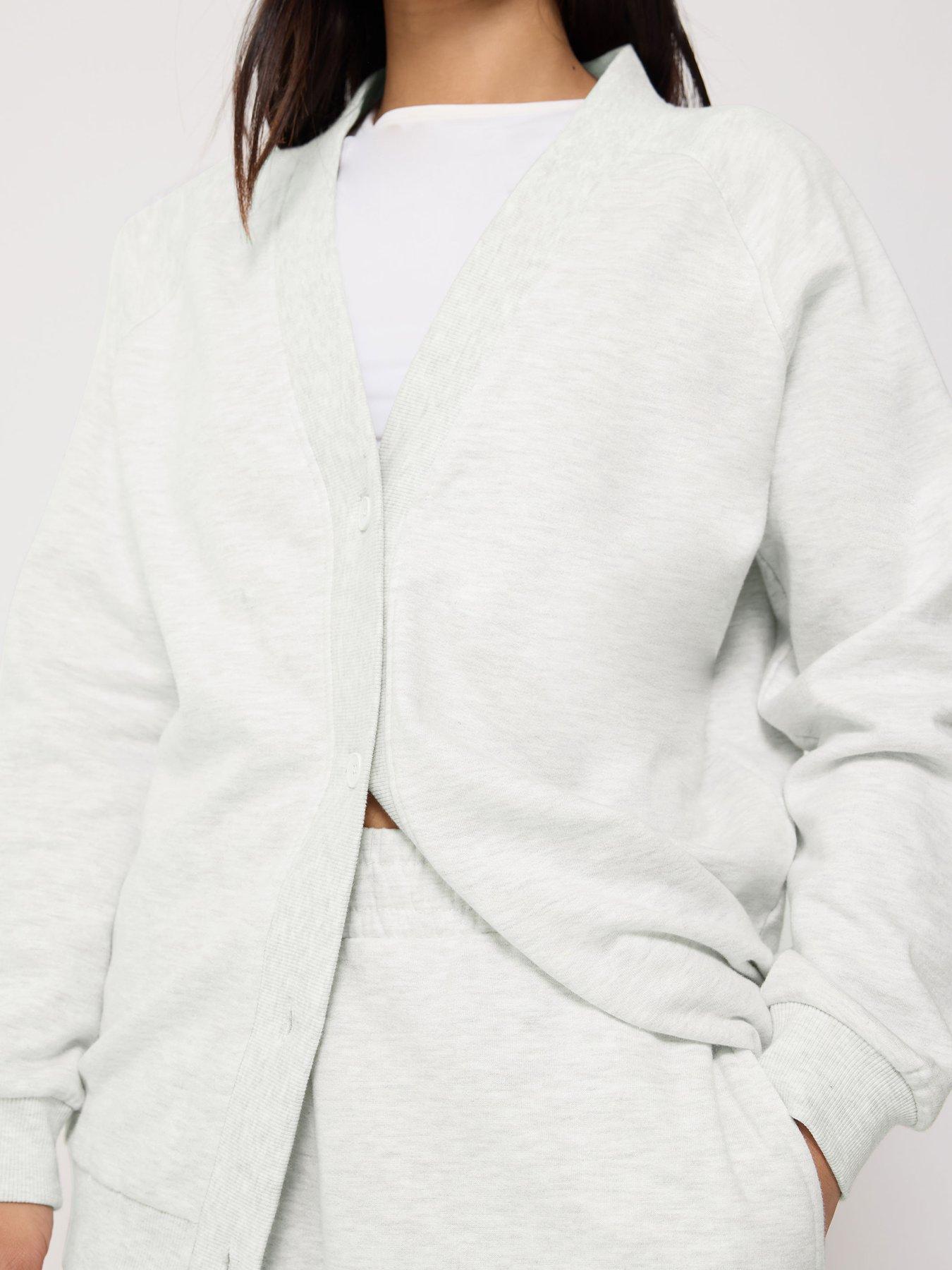 Image 4 of 5 of PixieGirl Petite Sweat Cardigan - Grey