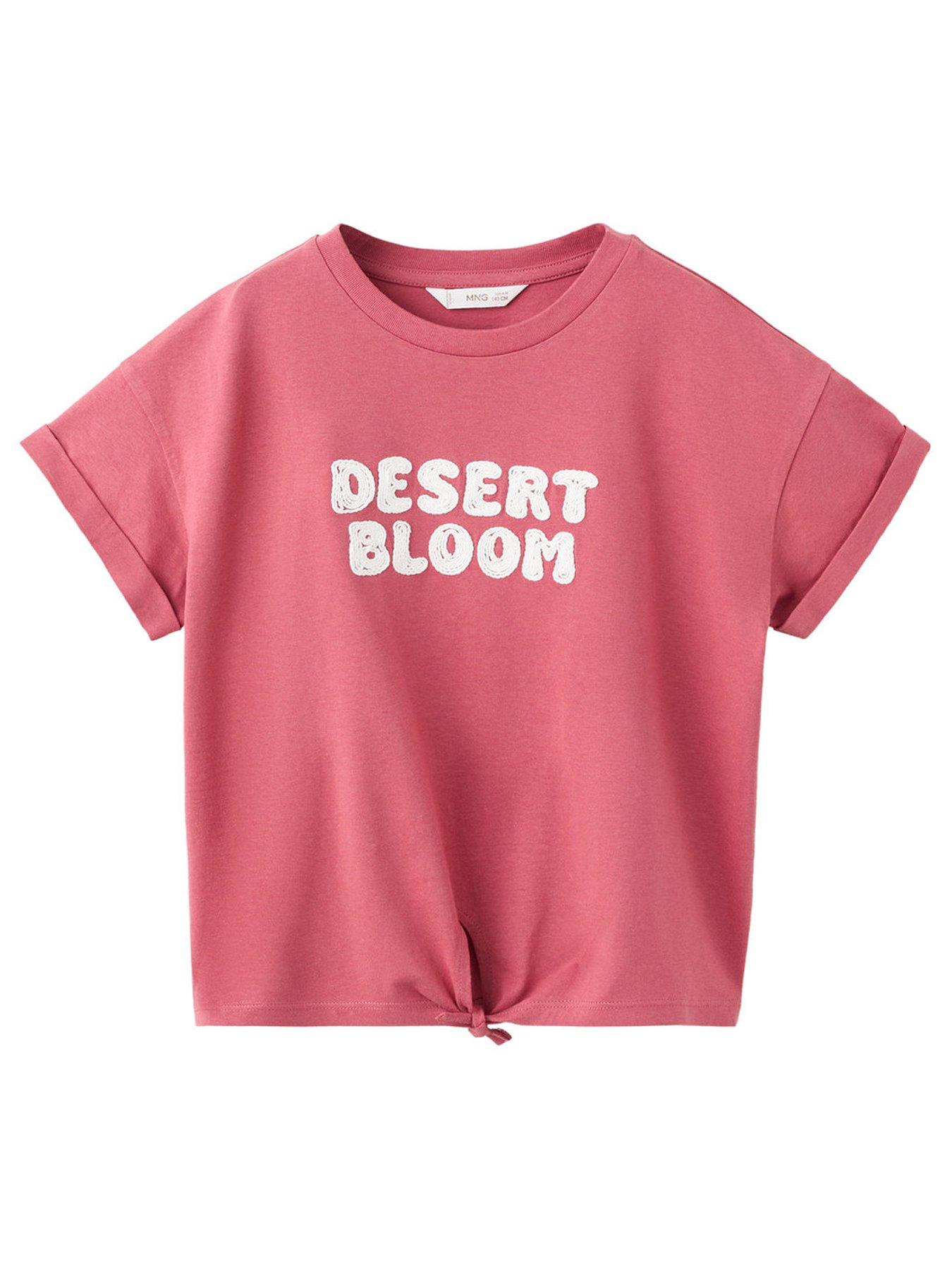 Mango Girls Desert Bloom Short Sleeve T-shirt - Red