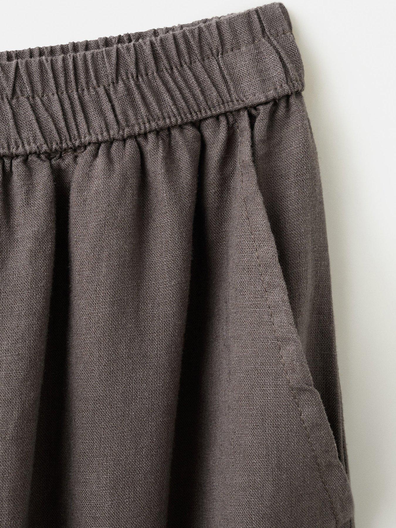  image of mango-girls-balloon-trousers-brown