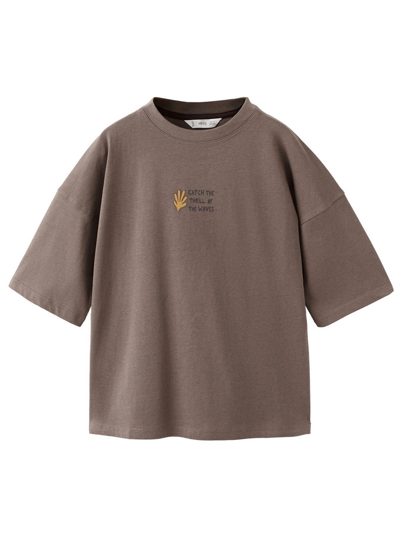 Mango Boys Ocean Spell Short Sleeve T-shirt - Brown