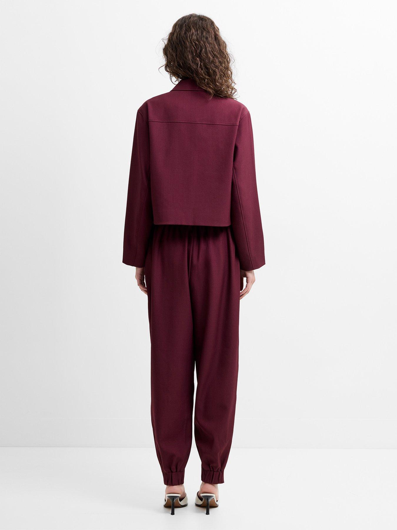  image of french-connection-structured-collar-zip-through-suiting-jacket