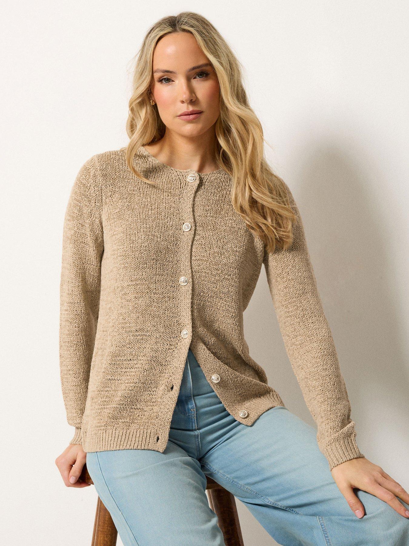 Long Tall Sally Tape Yarn Cardigan - Cream