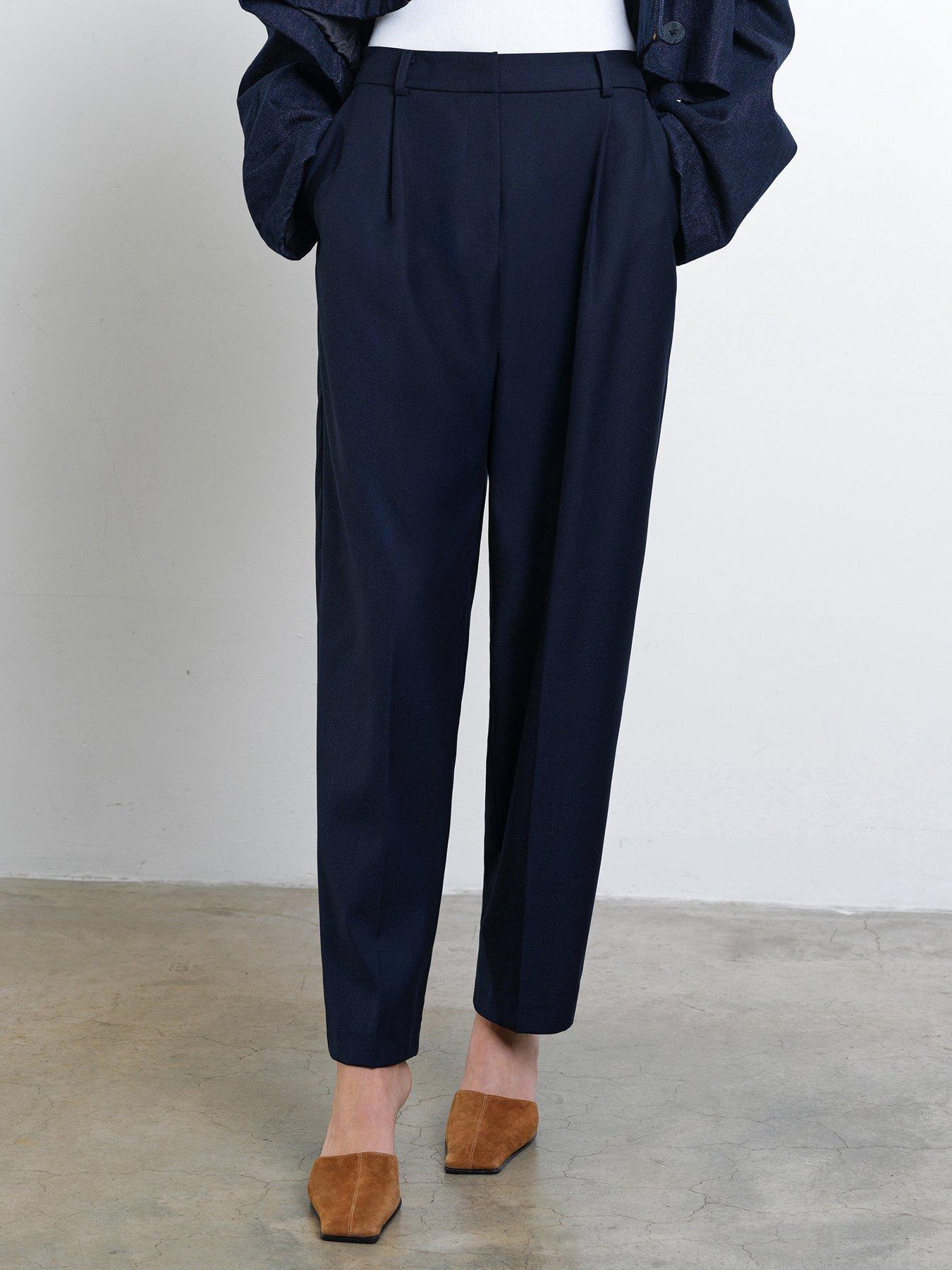 French Connection Barrel Leg Formal Trousers