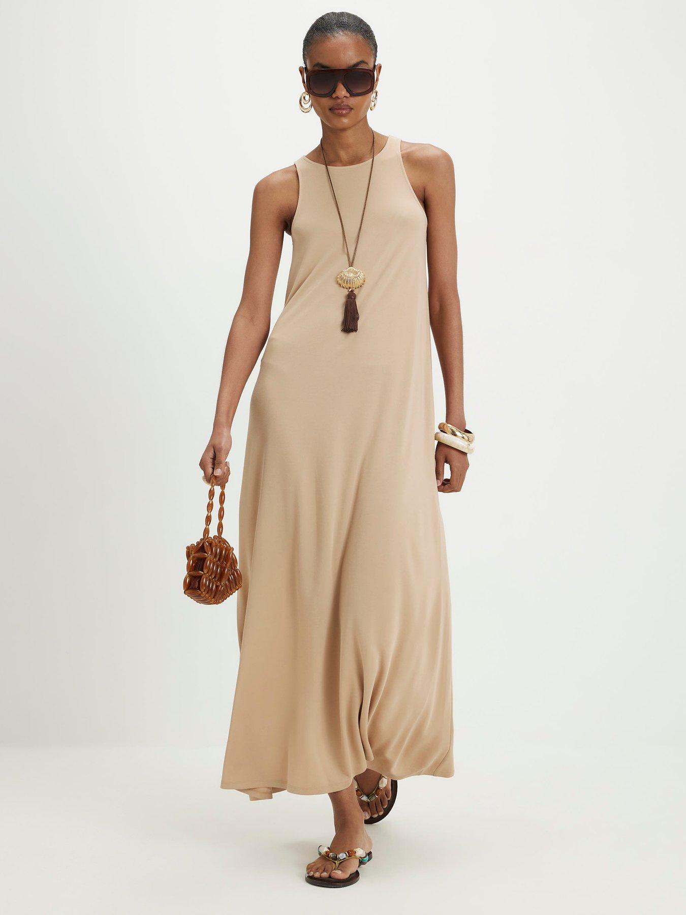 River Island Modal Maxi Dress - Beige