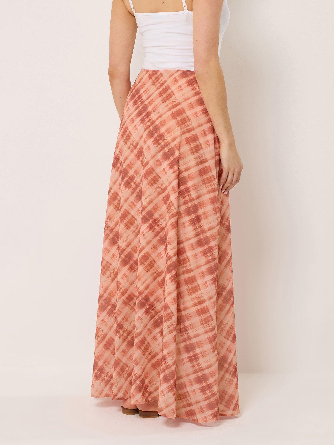  image of long-tall-sally-abstract-maxi-skirt-pink