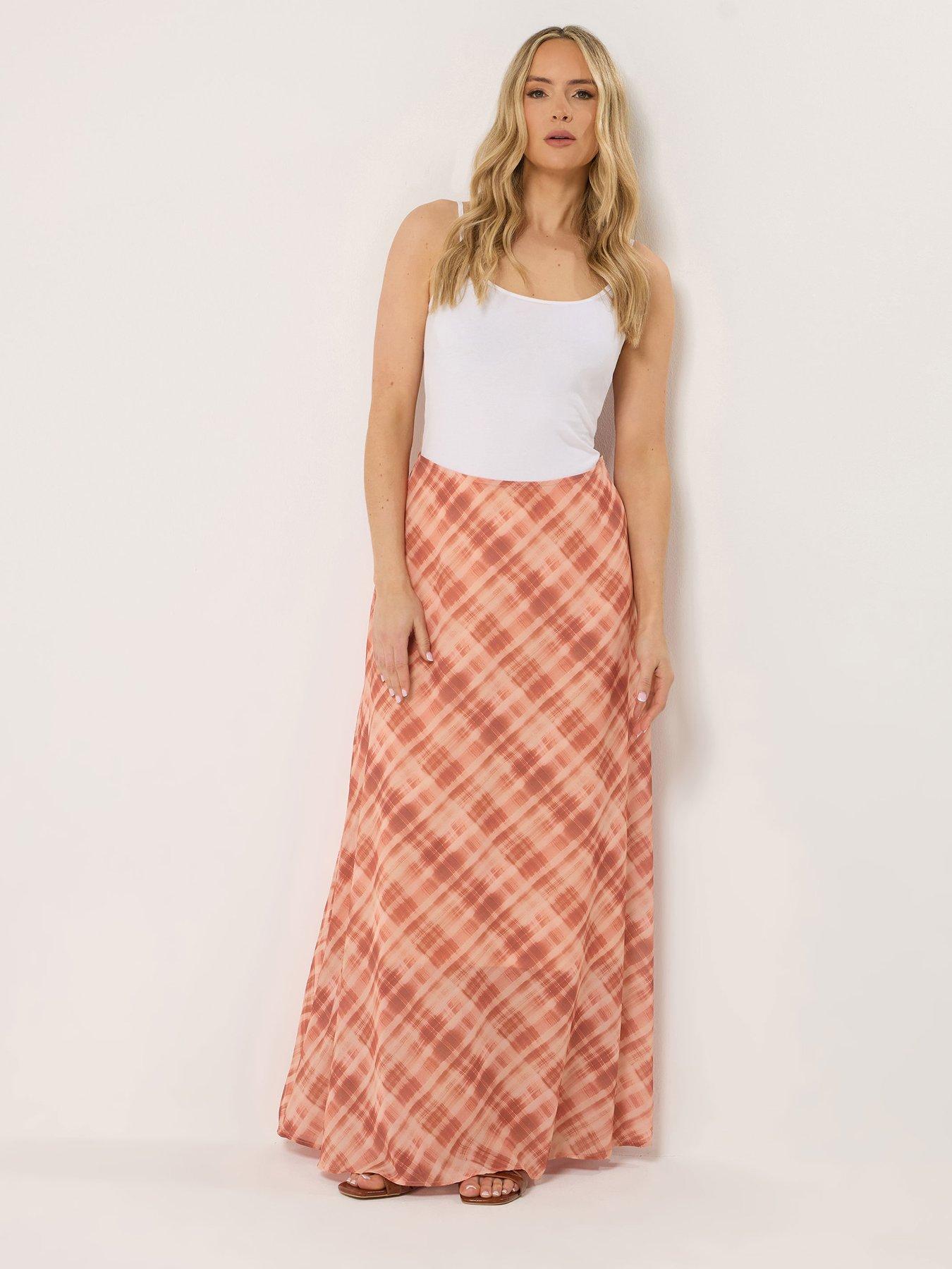  image of long-tall-sally-abstract-maxi-skirt-pink