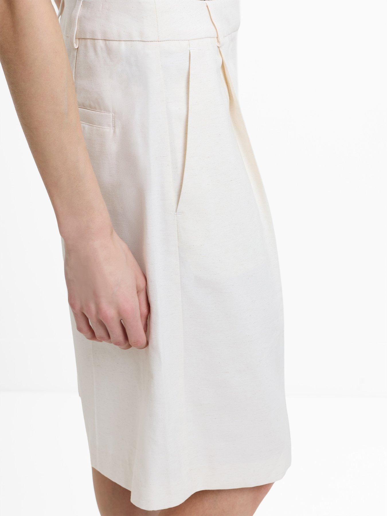  image of french-connection-wide-bermuda-tailored-shorts