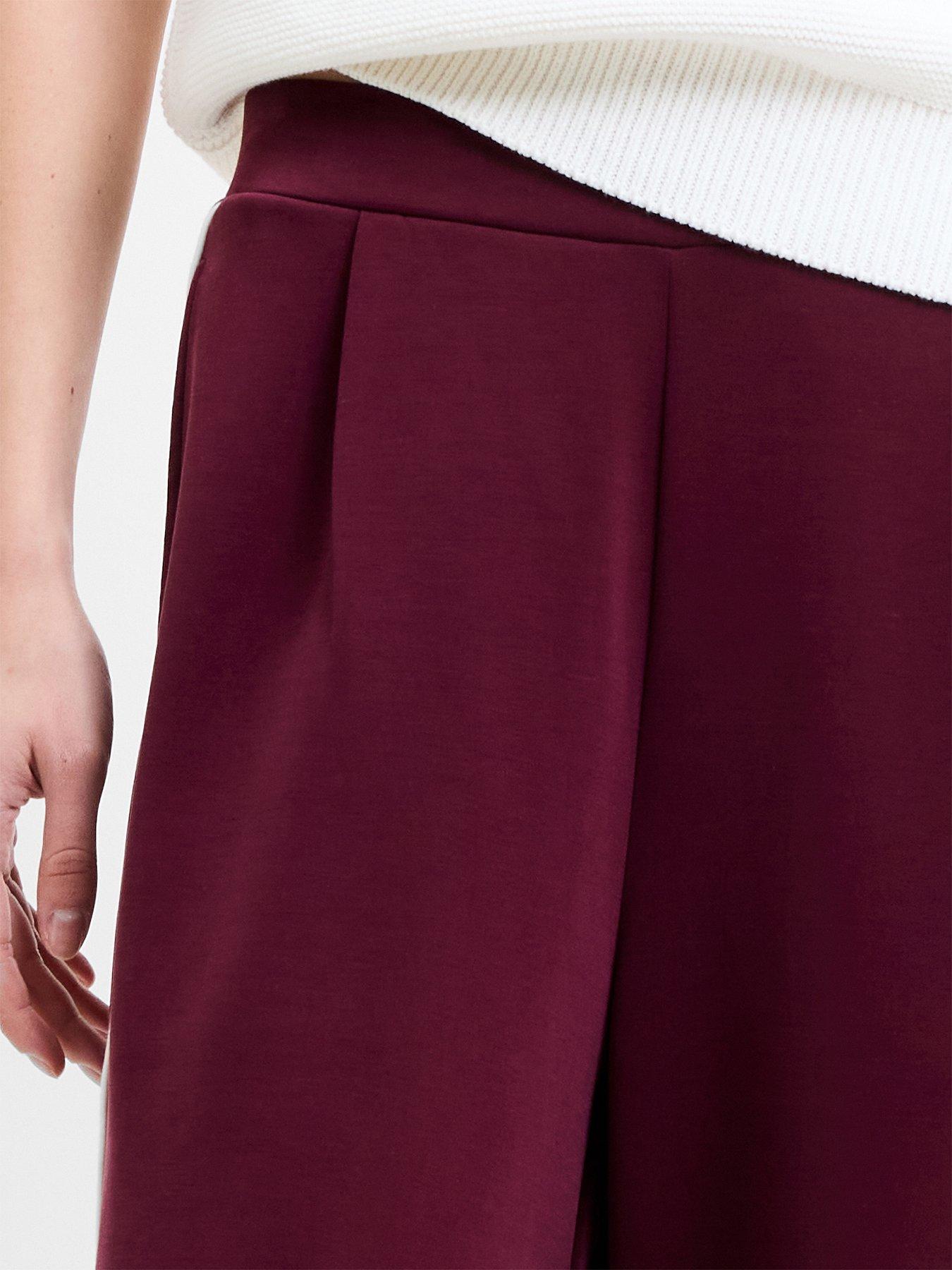 Image 4 of 5 of French Connection Side Stripe Wide Leg Elasticated Trousers