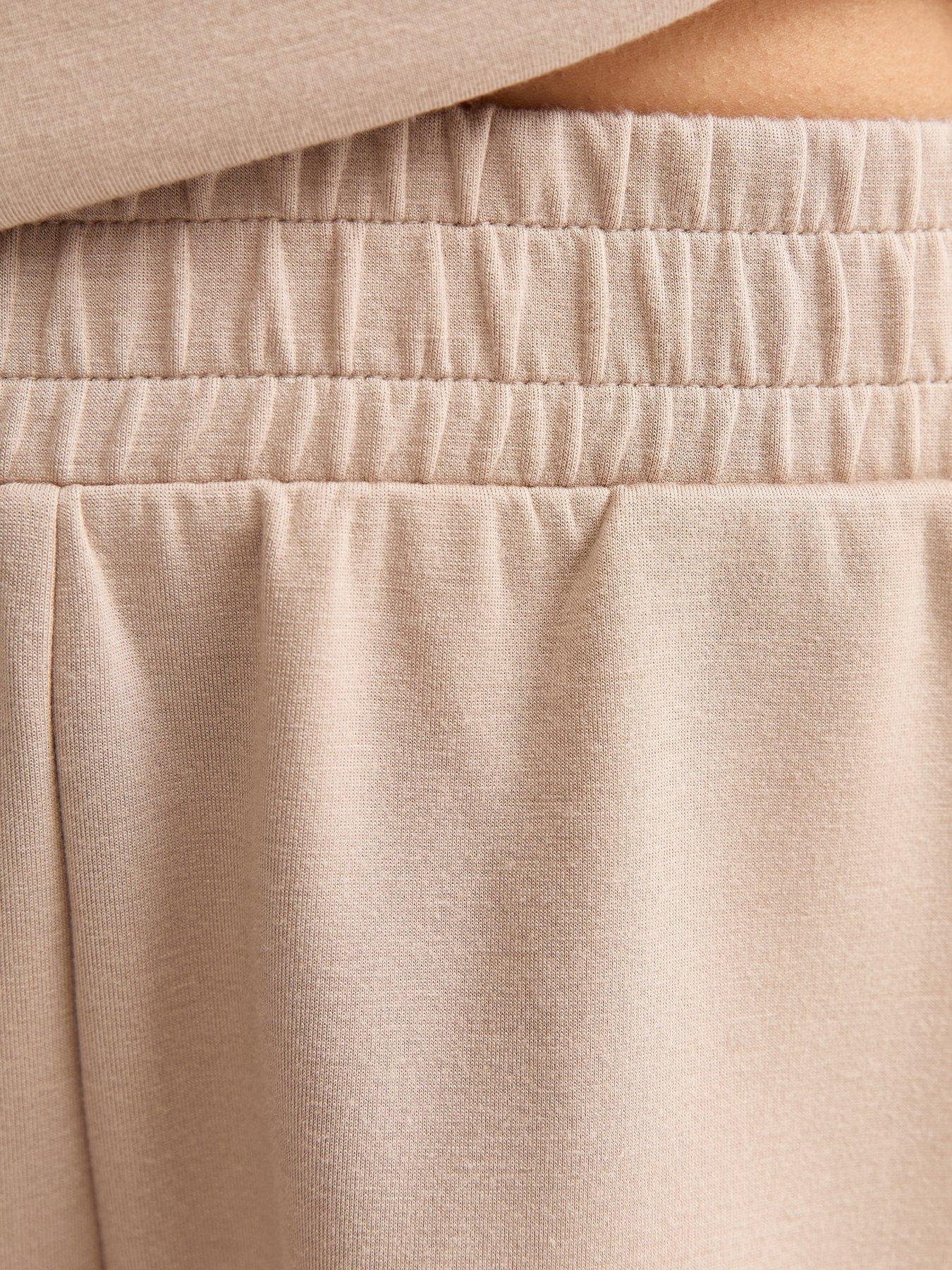 Image 5 of 5 of New Look Premium Mink Side Split Shorts - Brown