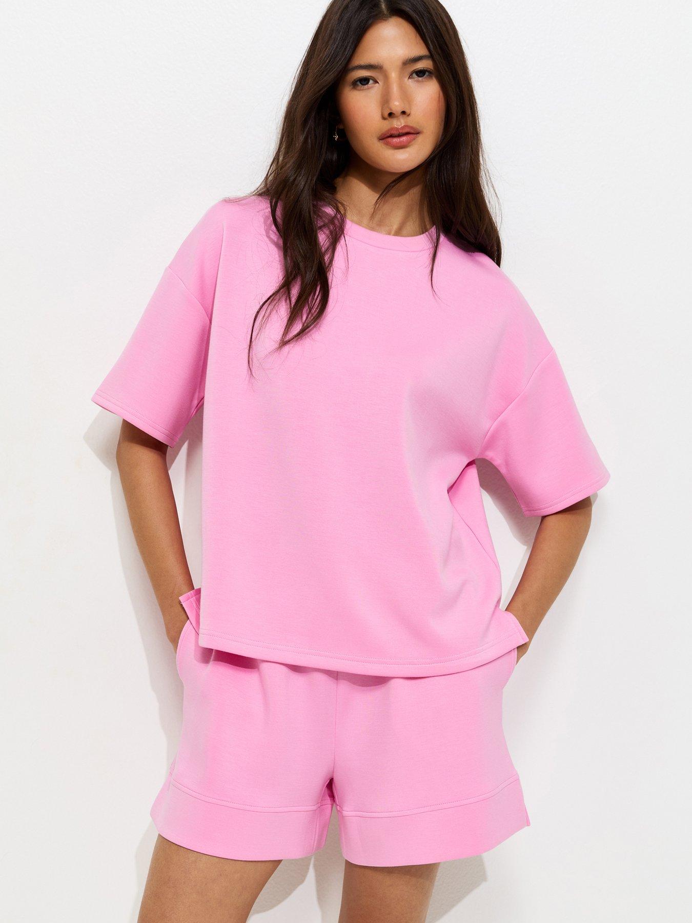 New Look Premium Co-Ord Sweatshirt T-Shirt - Light Pink
