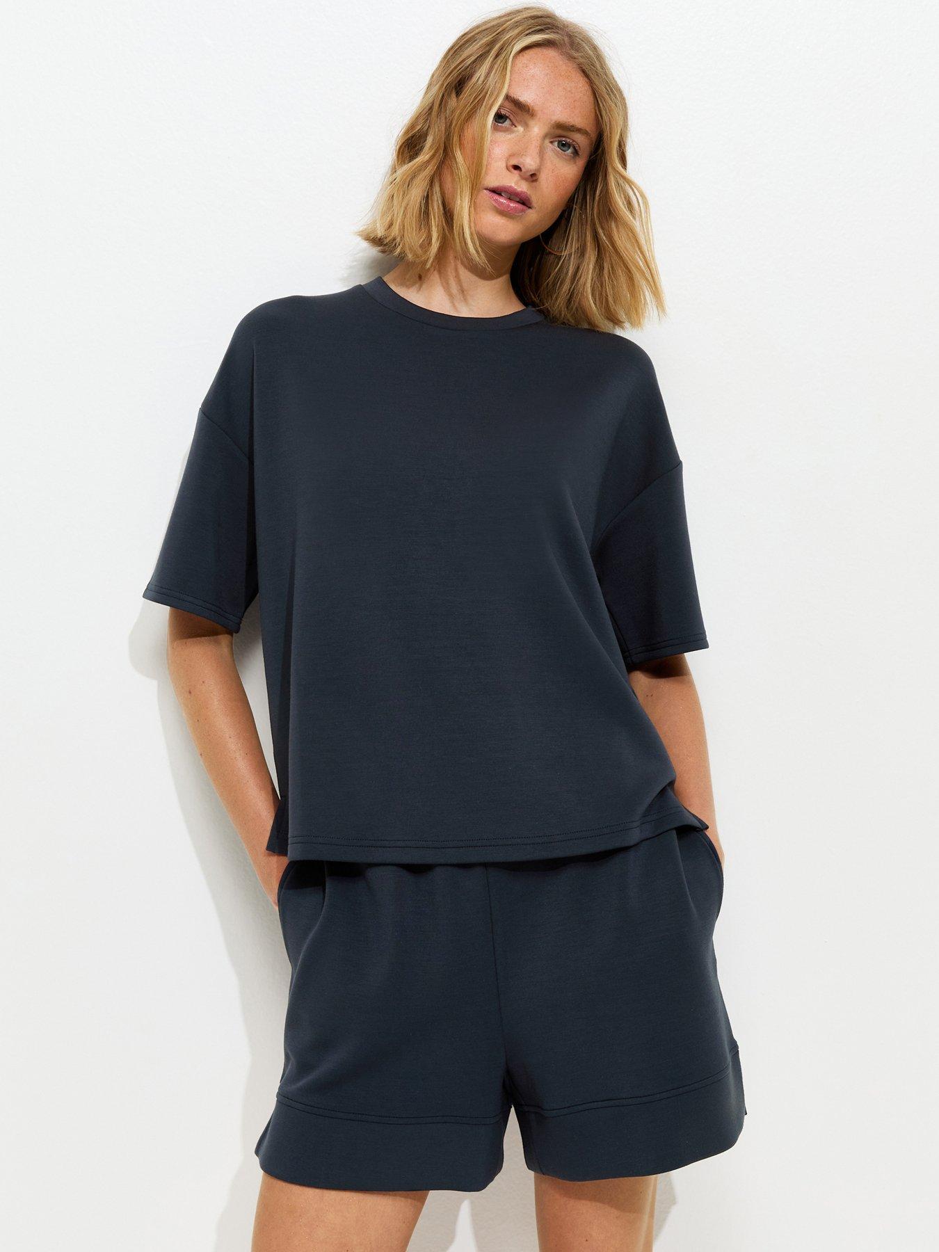 New Look Premium Navy Co-ord Sweatshirt T-shirt