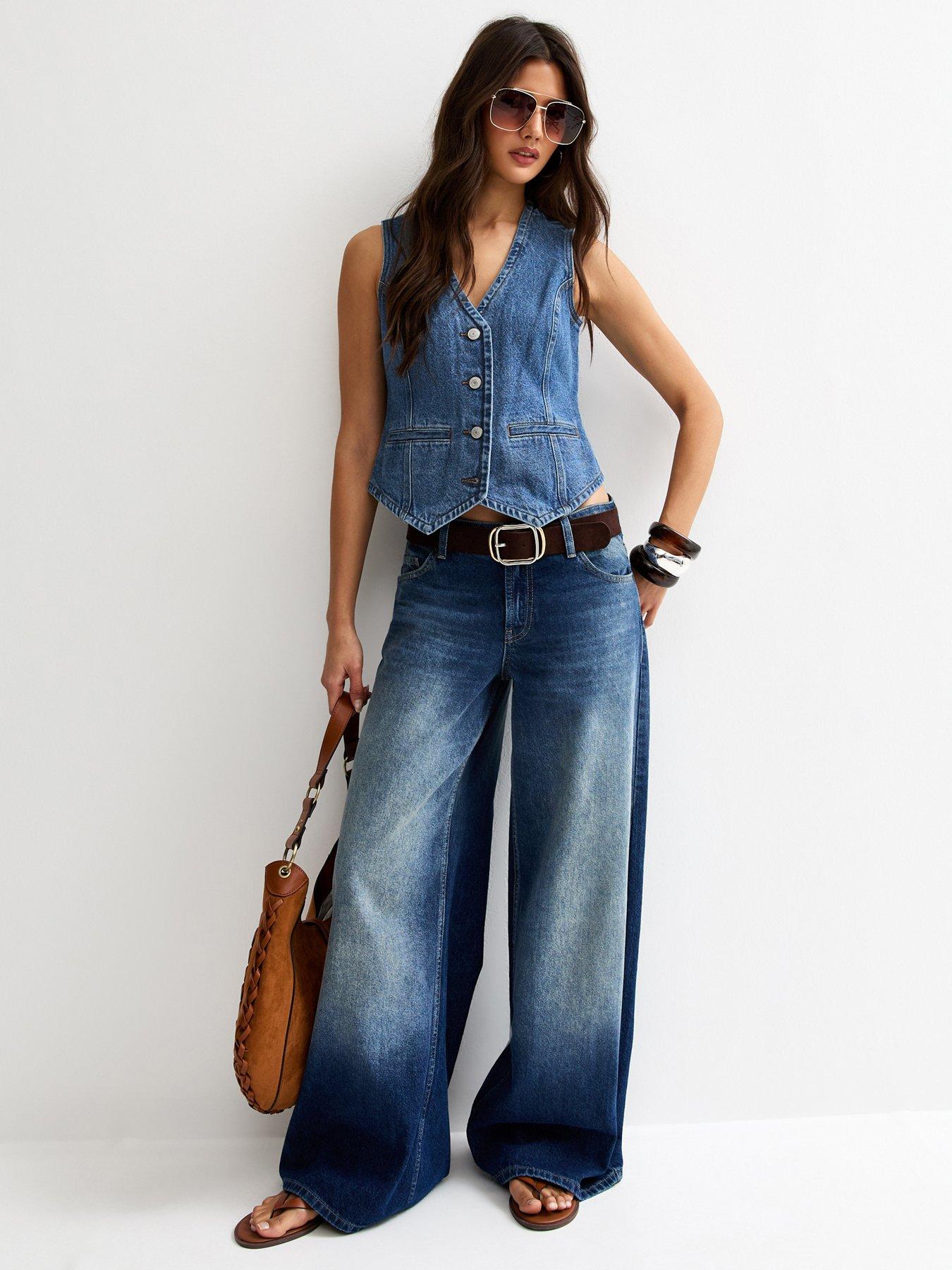 Image 3 of 5 of New Look Denim Waistcoat - Blue
