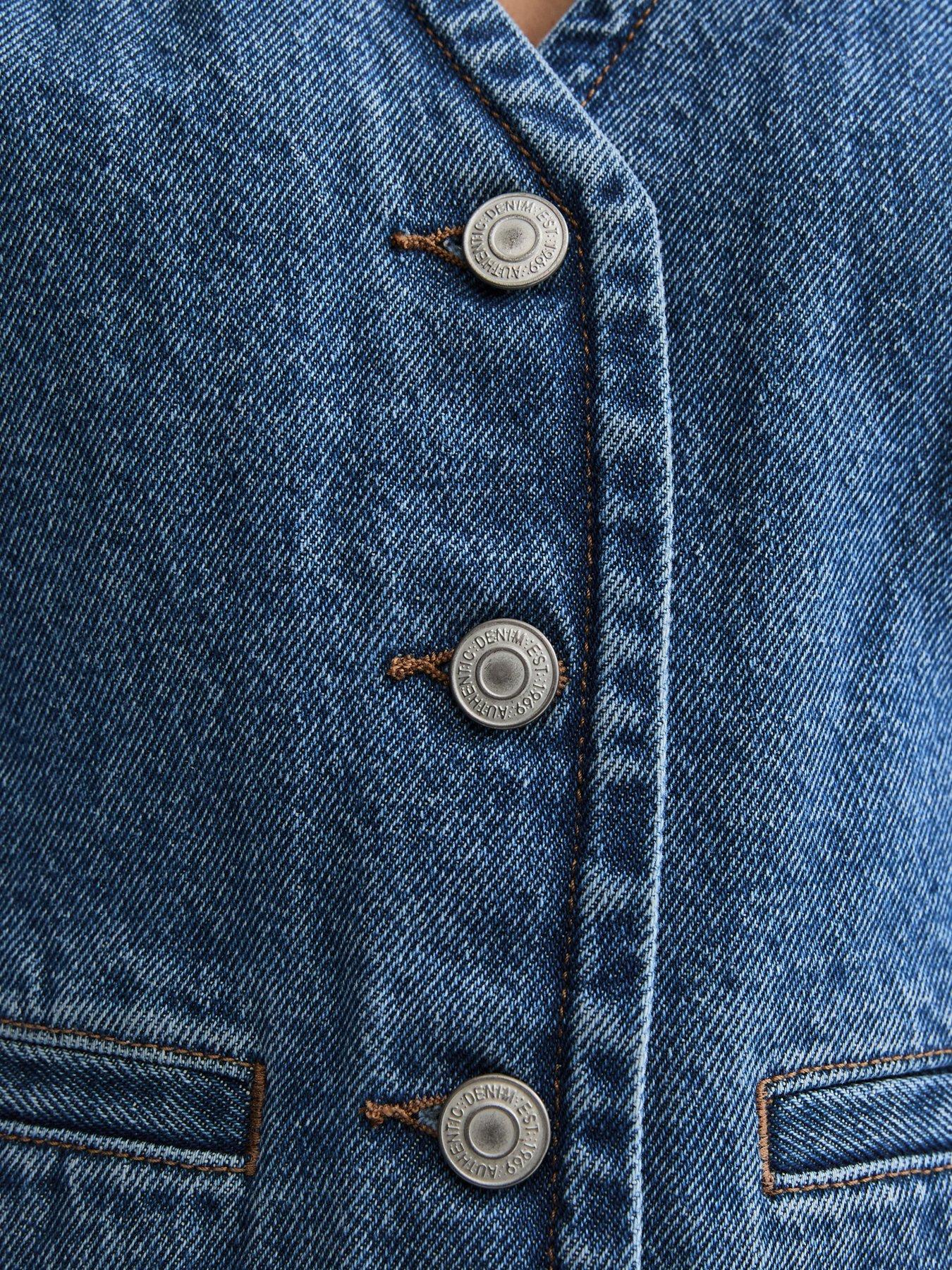Image 5 of 5 of New Look Denim Waistcoat - Blue