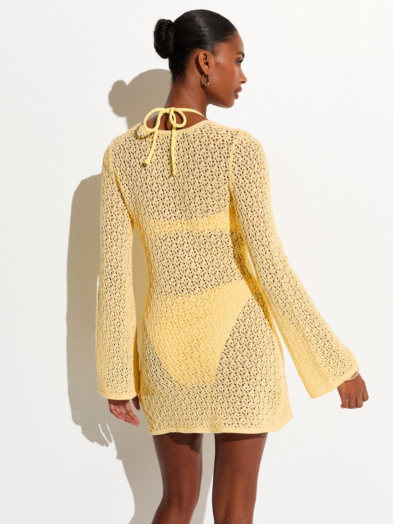 light yellow beach dress Ezra Yellow Maxi Dress - US 4